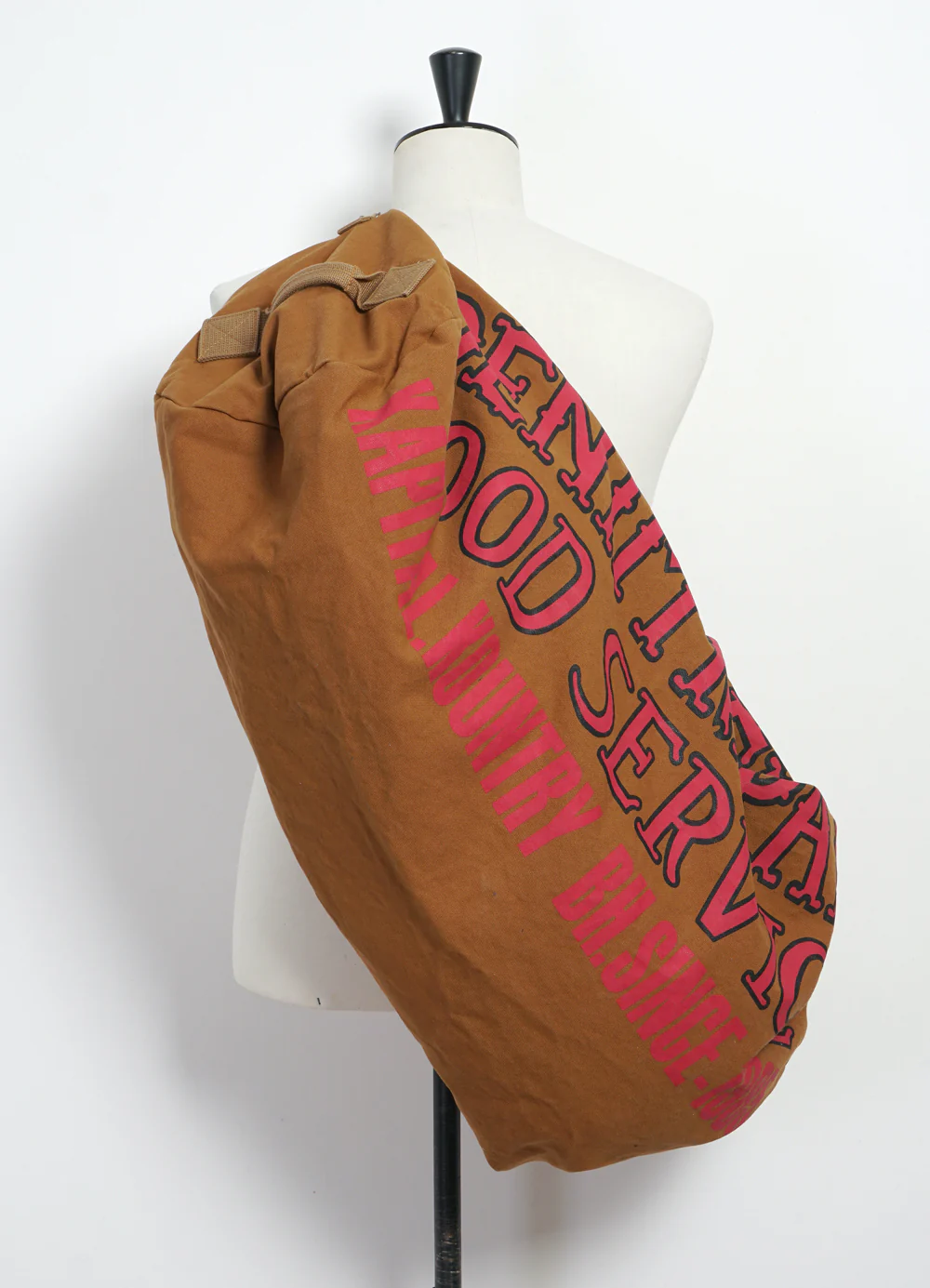 DENIM REPAIR SERVICE | Large Boston Bag | Camel - Image 5