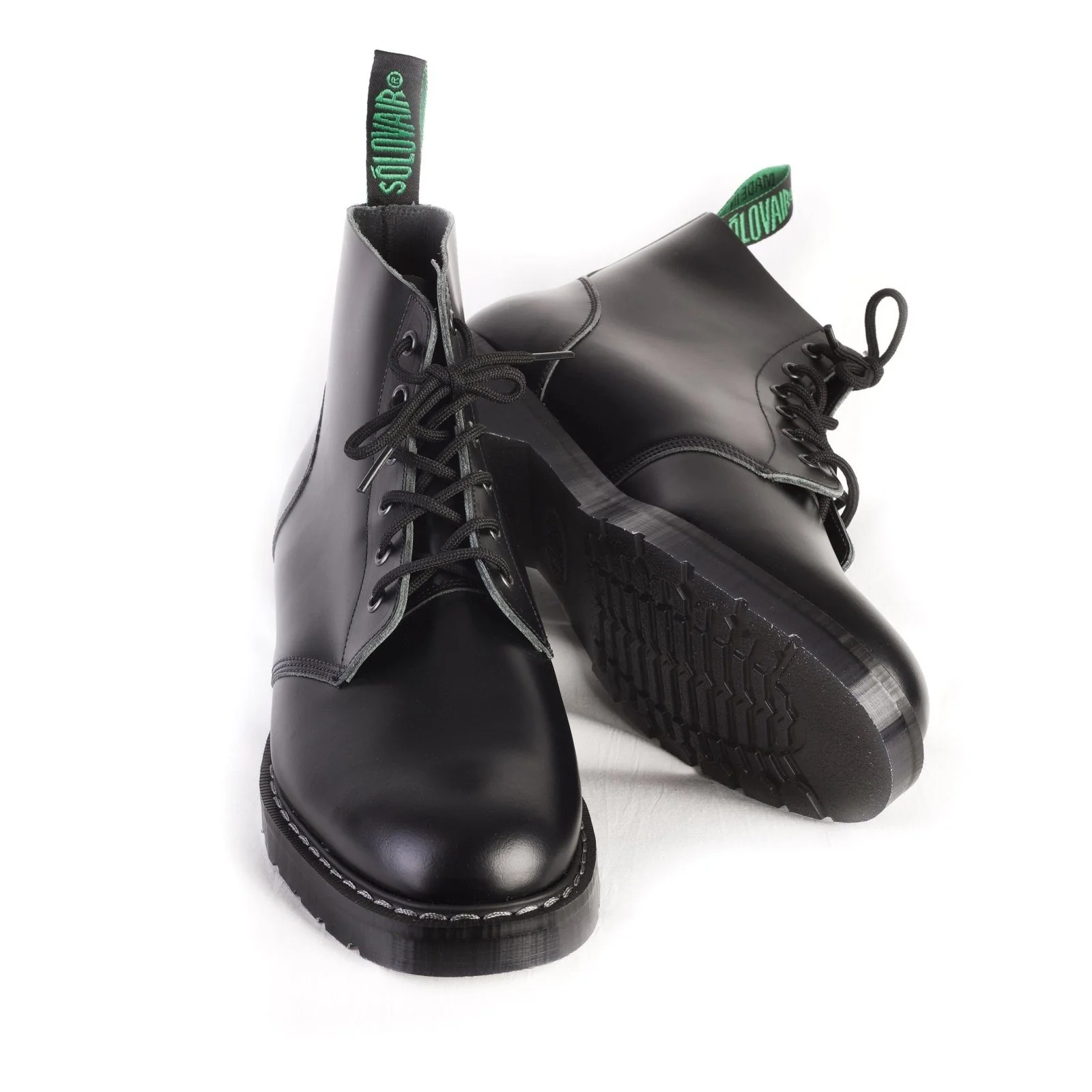 ASTRONAUT DERBY BOOT | 6 Eye Hi Shine | Black - Image 3
