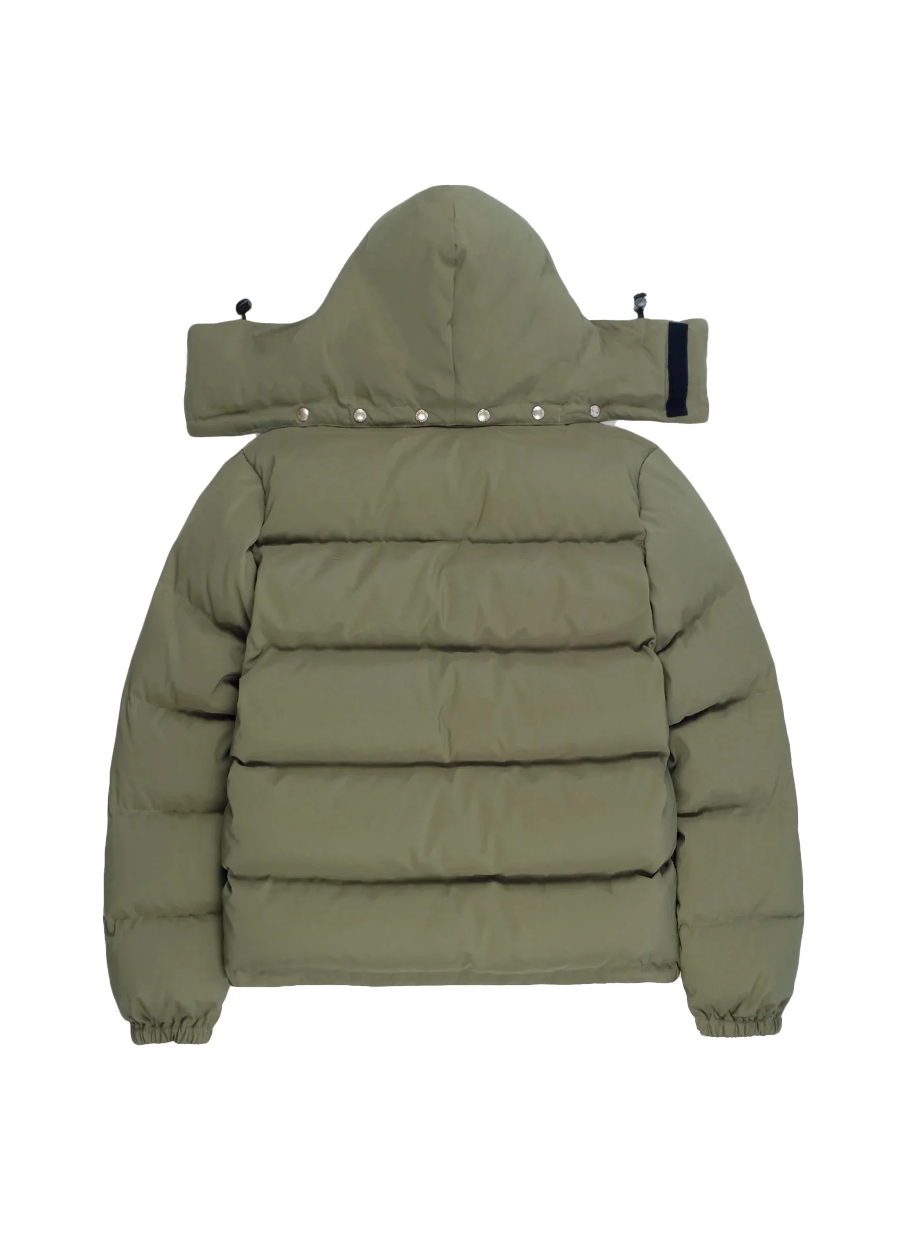 Down Sweater | 60/40 Cotton/Nylon Down Jacket | Light Olive/Dark Tan - Image 2