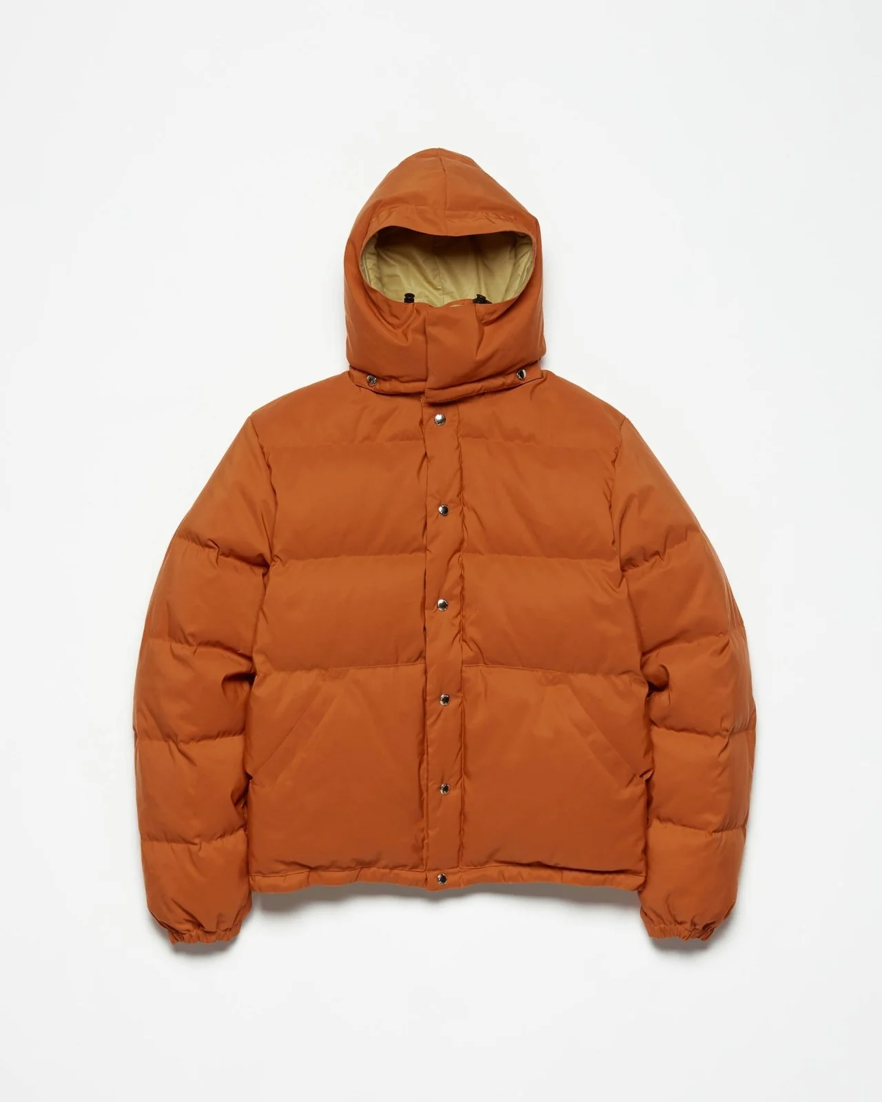 Down Sweater | 60/40 Cotton/Nylon Down Jacket | Rust/Khaki - Image 4