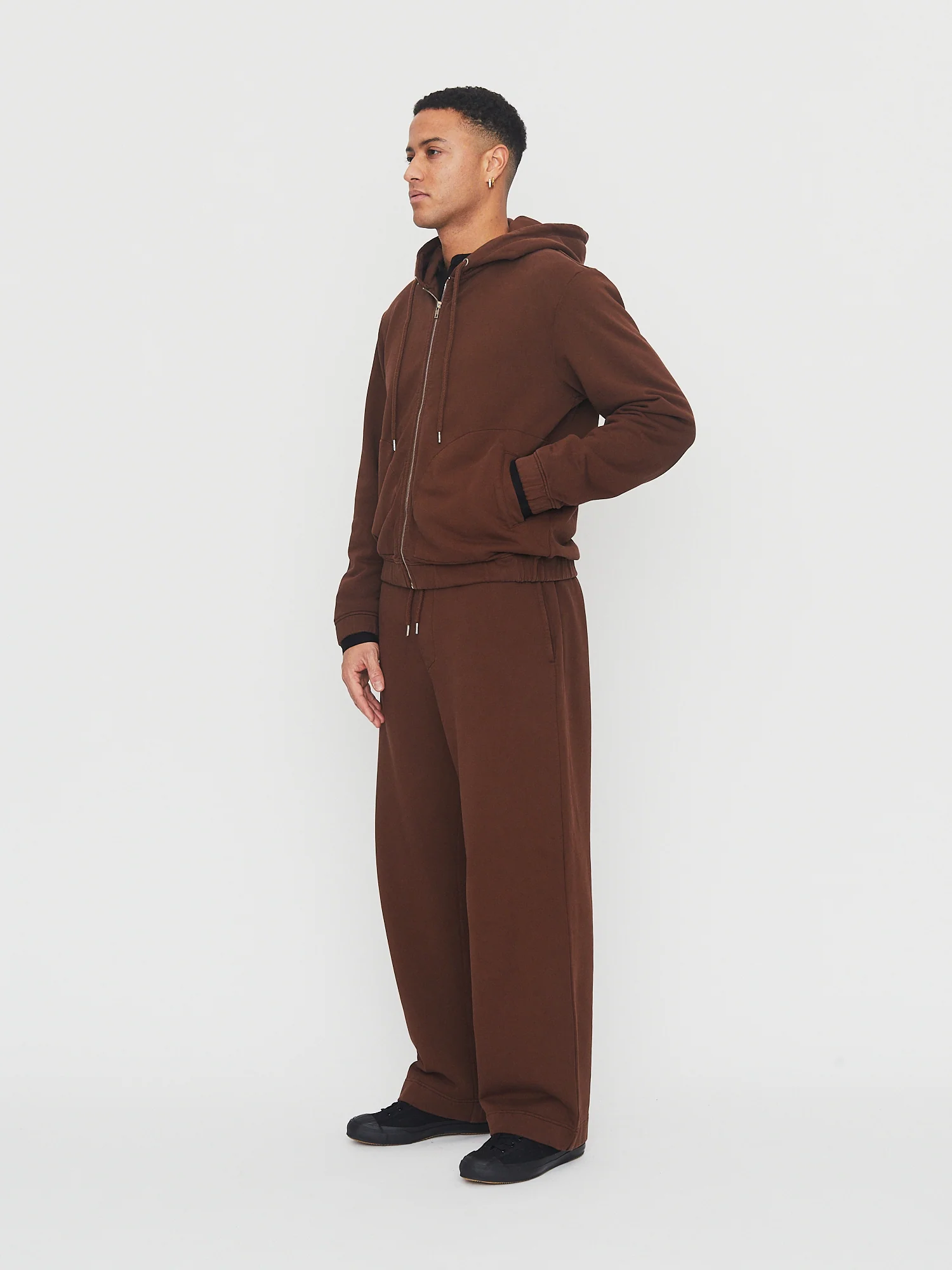 EDDY 30-120-9 | Zipper Hoodie | Almond - Image 2
