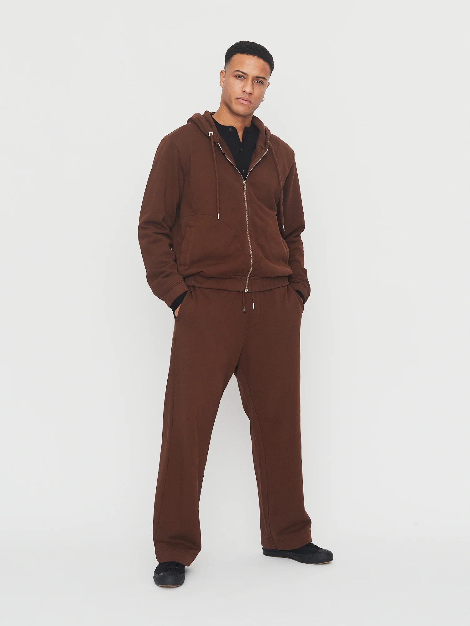EDDY 30-120-9 | Zipper Hoodie | Almond - Image 3