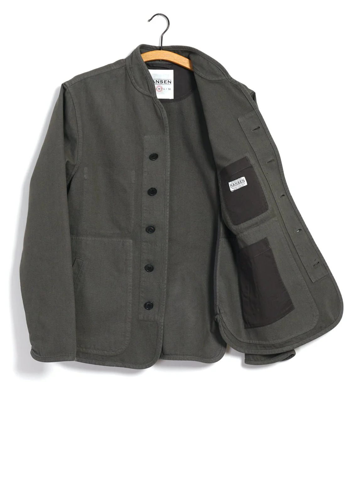 ERLING | Refined Work Jacket | Green Grey - Image 5