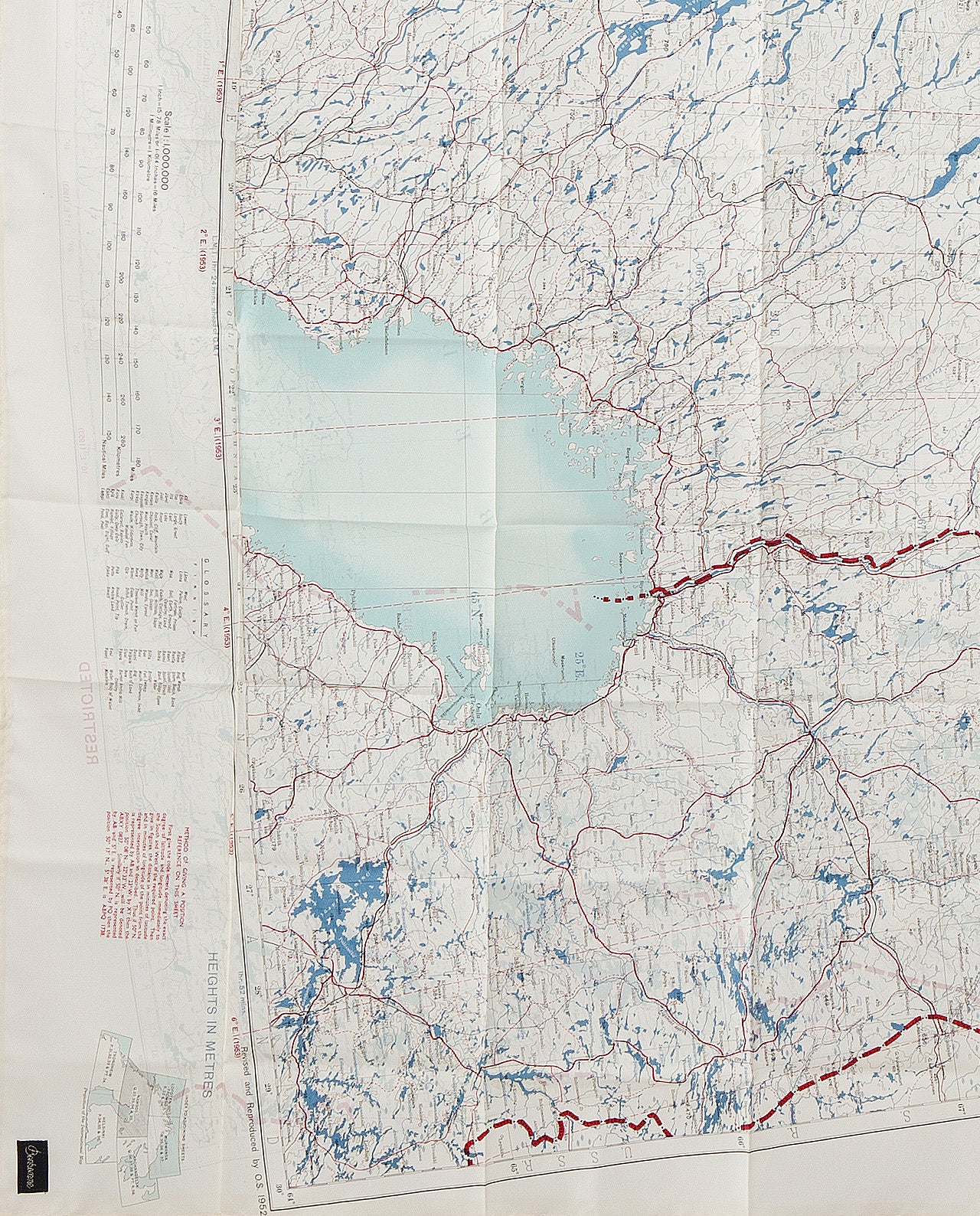 ESCAPE SCARF | Vintage British Army Map | Namsos / Archangels'k - Image 4