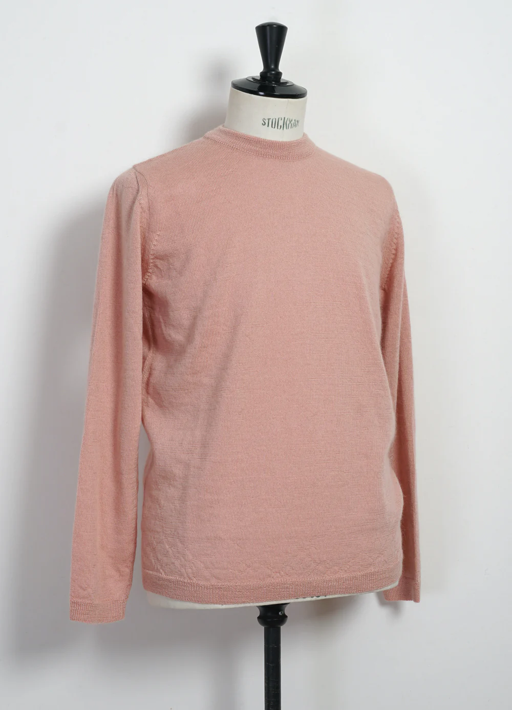ESKE 30-04-9 | Knitted Crew Neck Sweater | Rose - Image 4