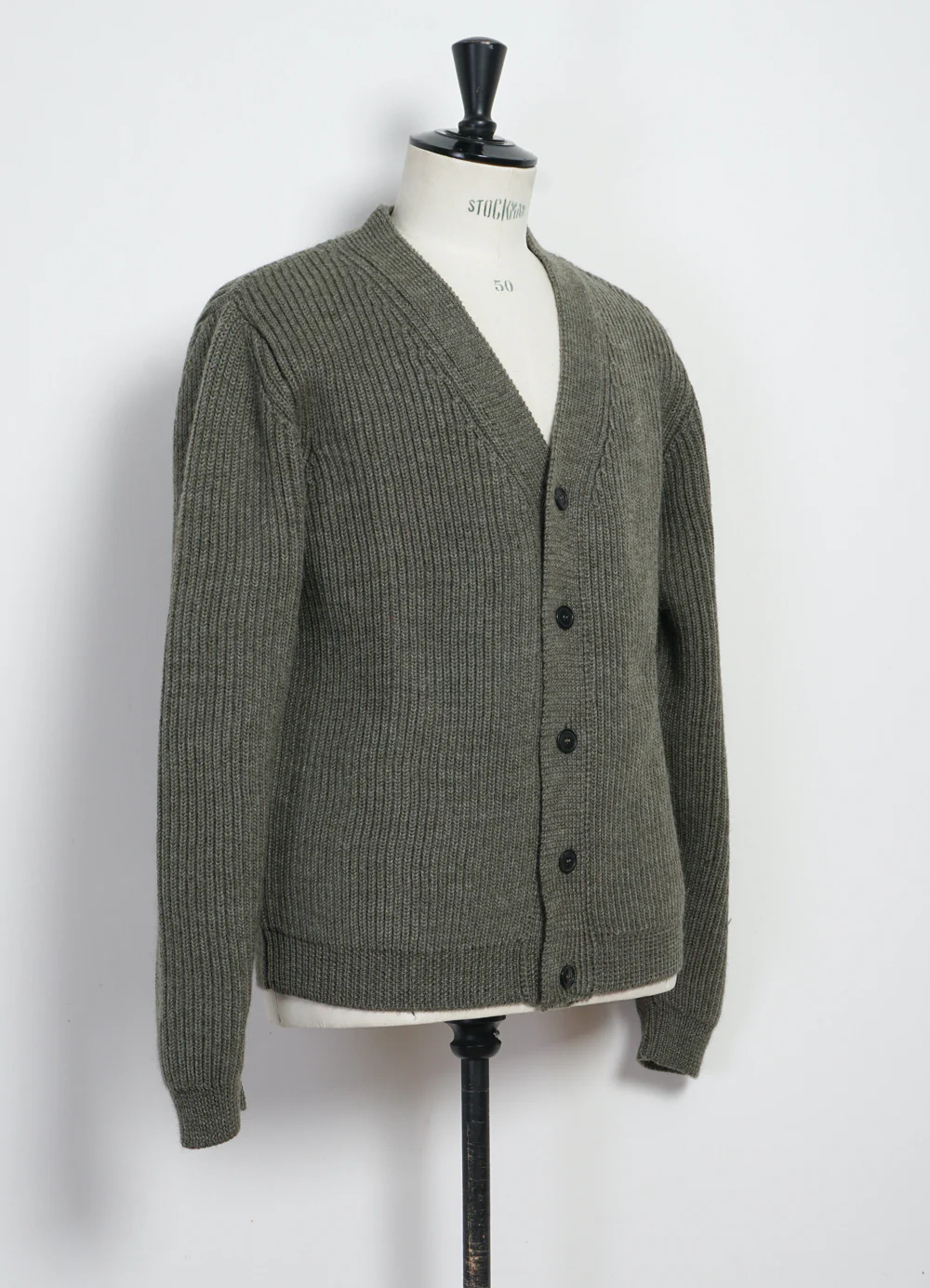 EVALD | Heavy Knit Cardigan | Hunter - Image 3