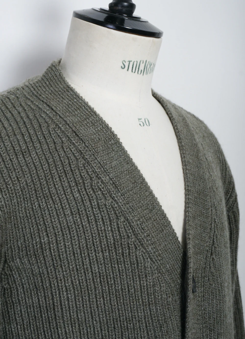 EVALD | Heavy Knit Cardigan | Hunter - Image 5