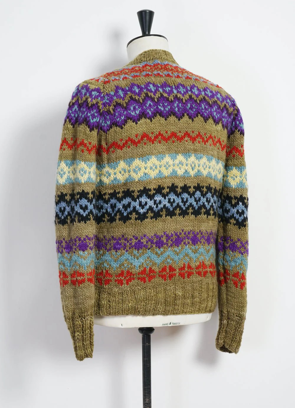 FAIR ISLE 8 | Hand-knitted Pullover | Alfalfa - Image 3
