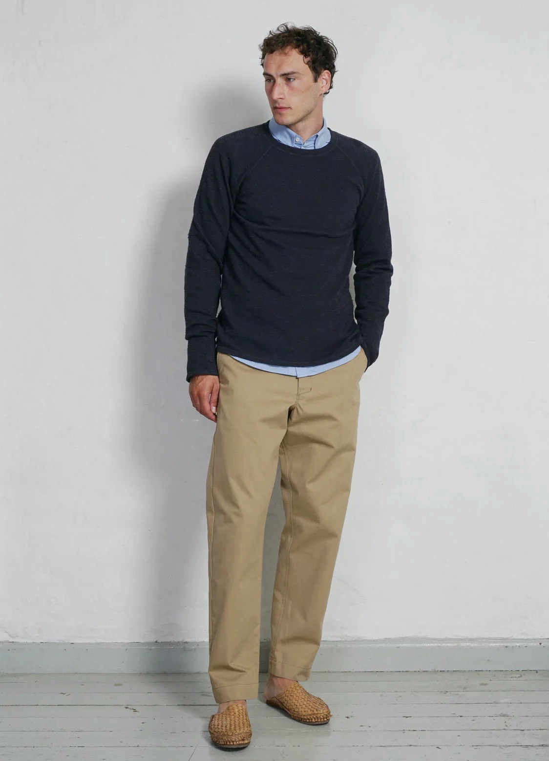 FELIX 32-110-3 | Raglan Long Sleeve T-shirt | Indigo-like - Image 3
