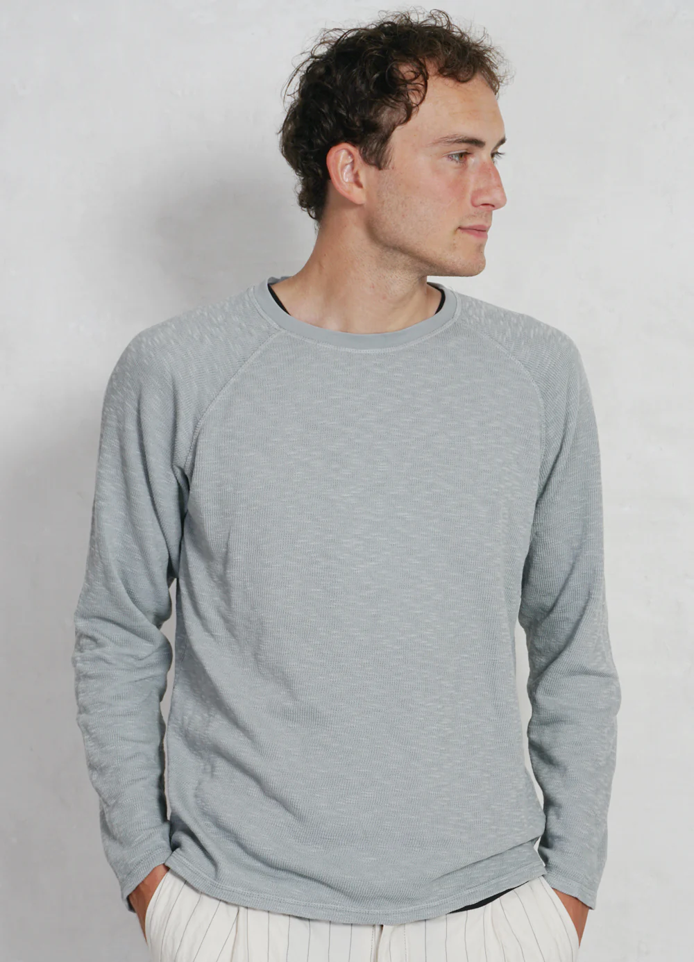 FELIX | Raglan Long Sleeve T-shirt | Lagoon - Image 2