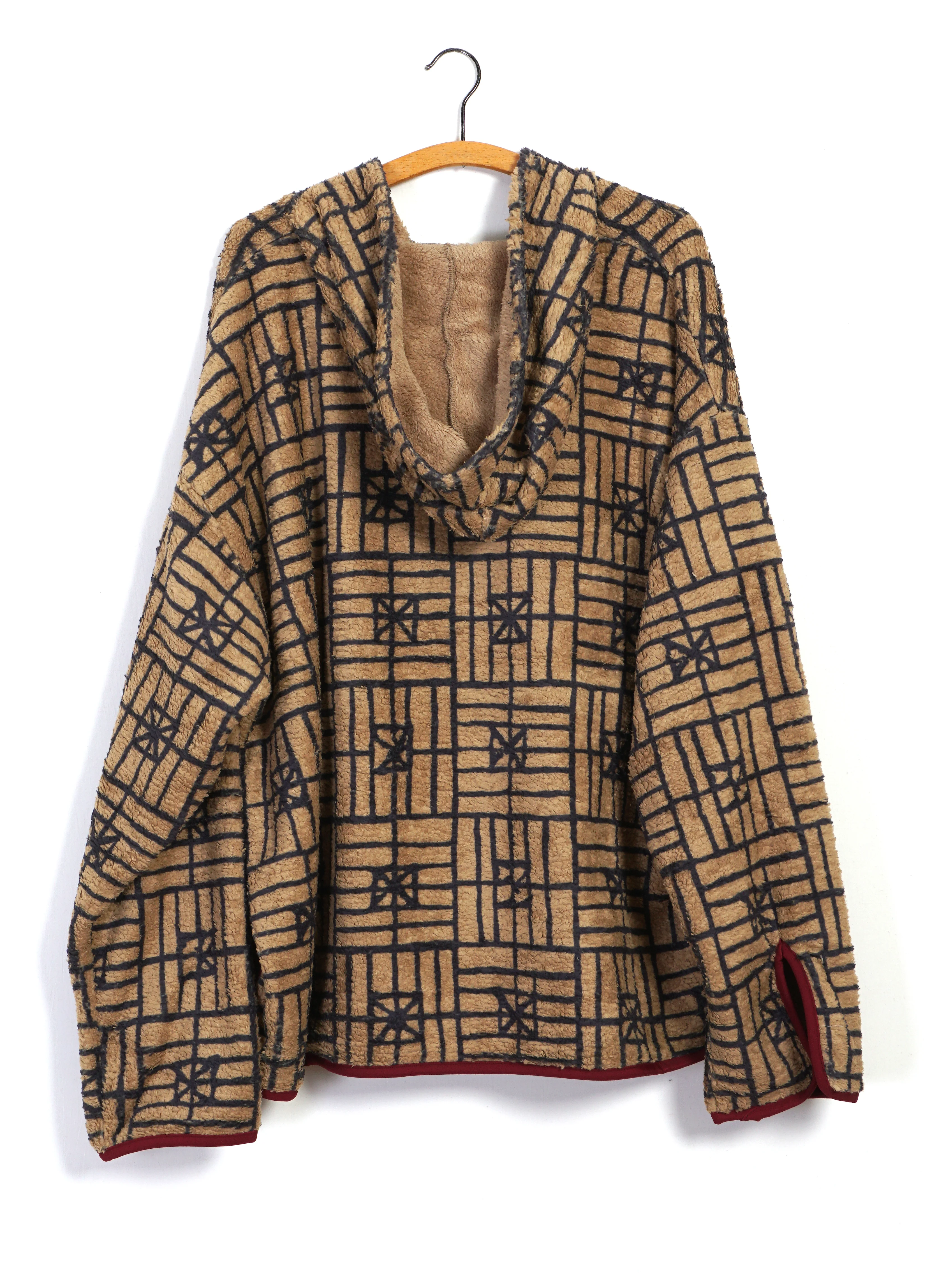 FOLK DOMINO | Baja Fleece Parka | Beige - Image 2
