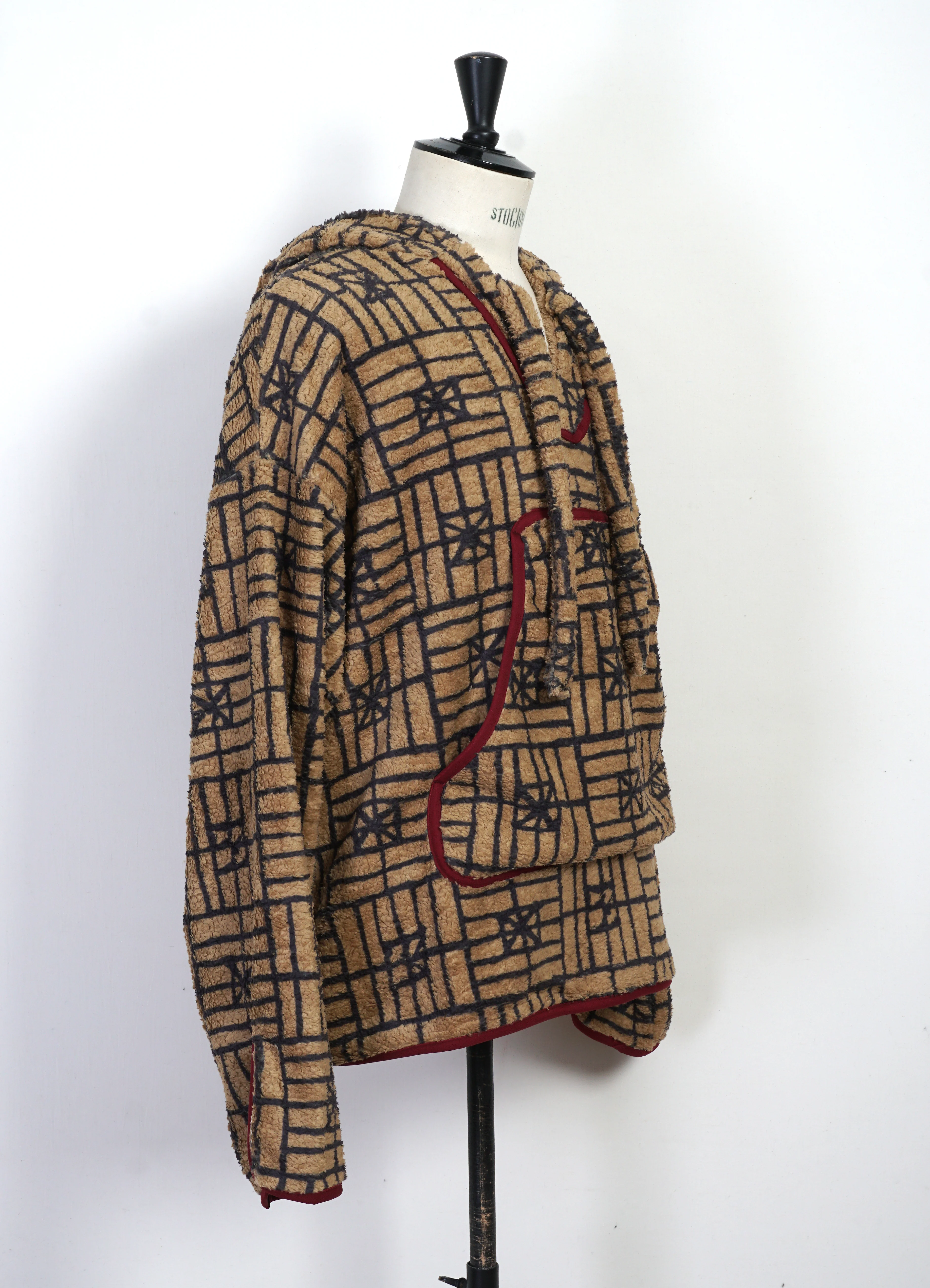 FOLK DOMINO | Baja Fleece Parka | Beige - Image 3