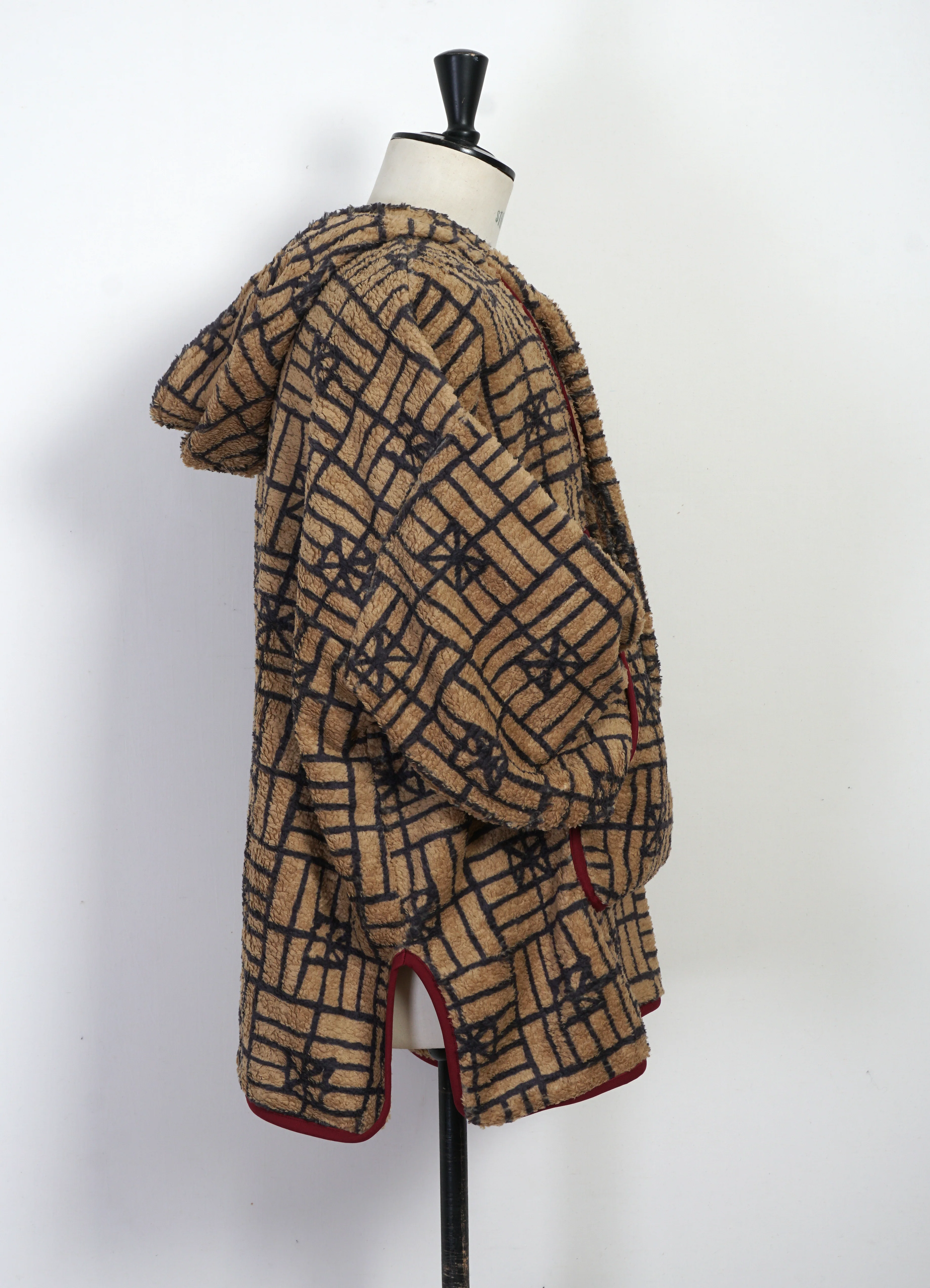 FOLK DOMINO | Baja Fleece Parka | Beige - Image 4