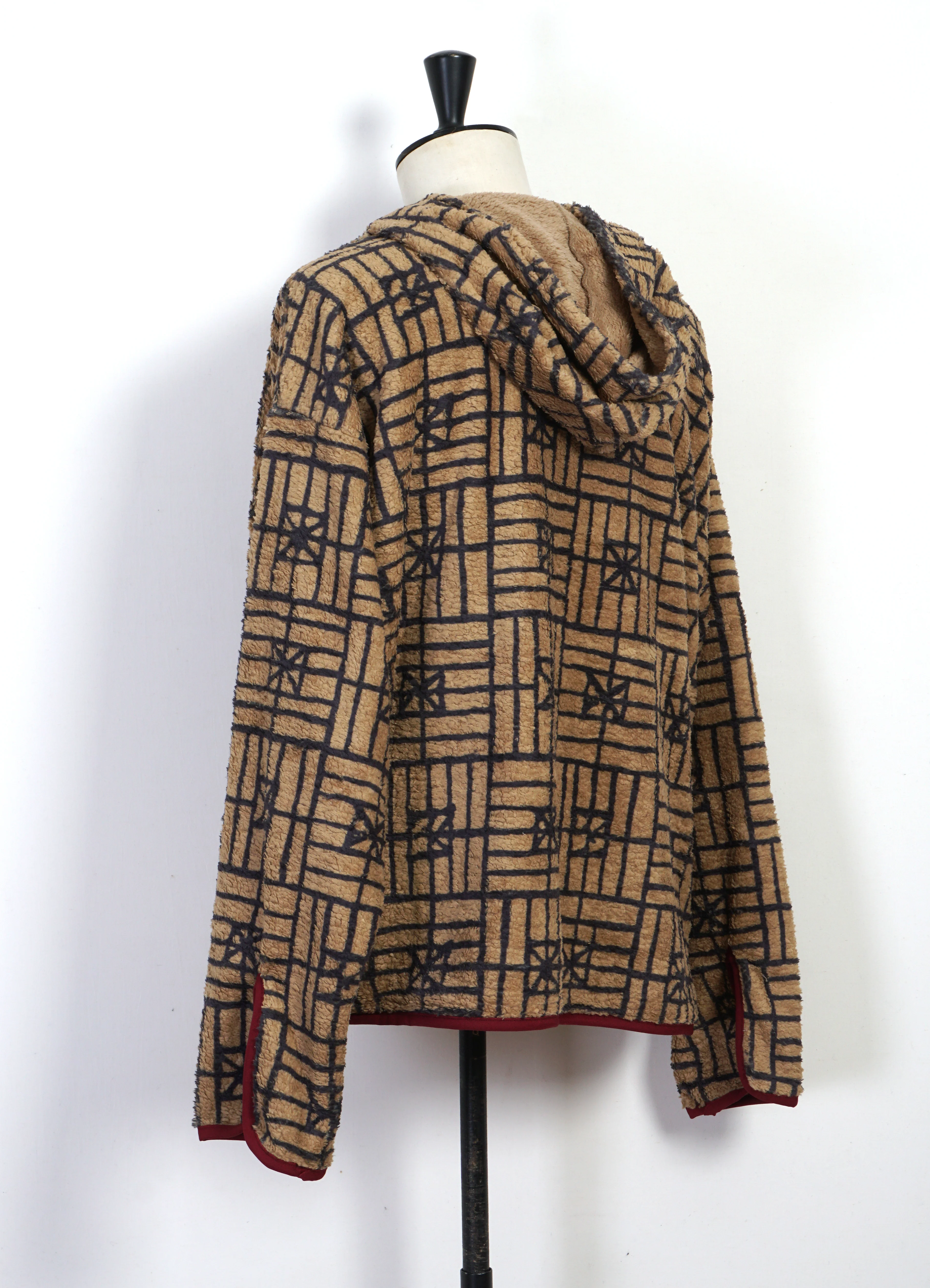 FOLK DOMINO | Baja Fleece Parka | Beige - Image 5