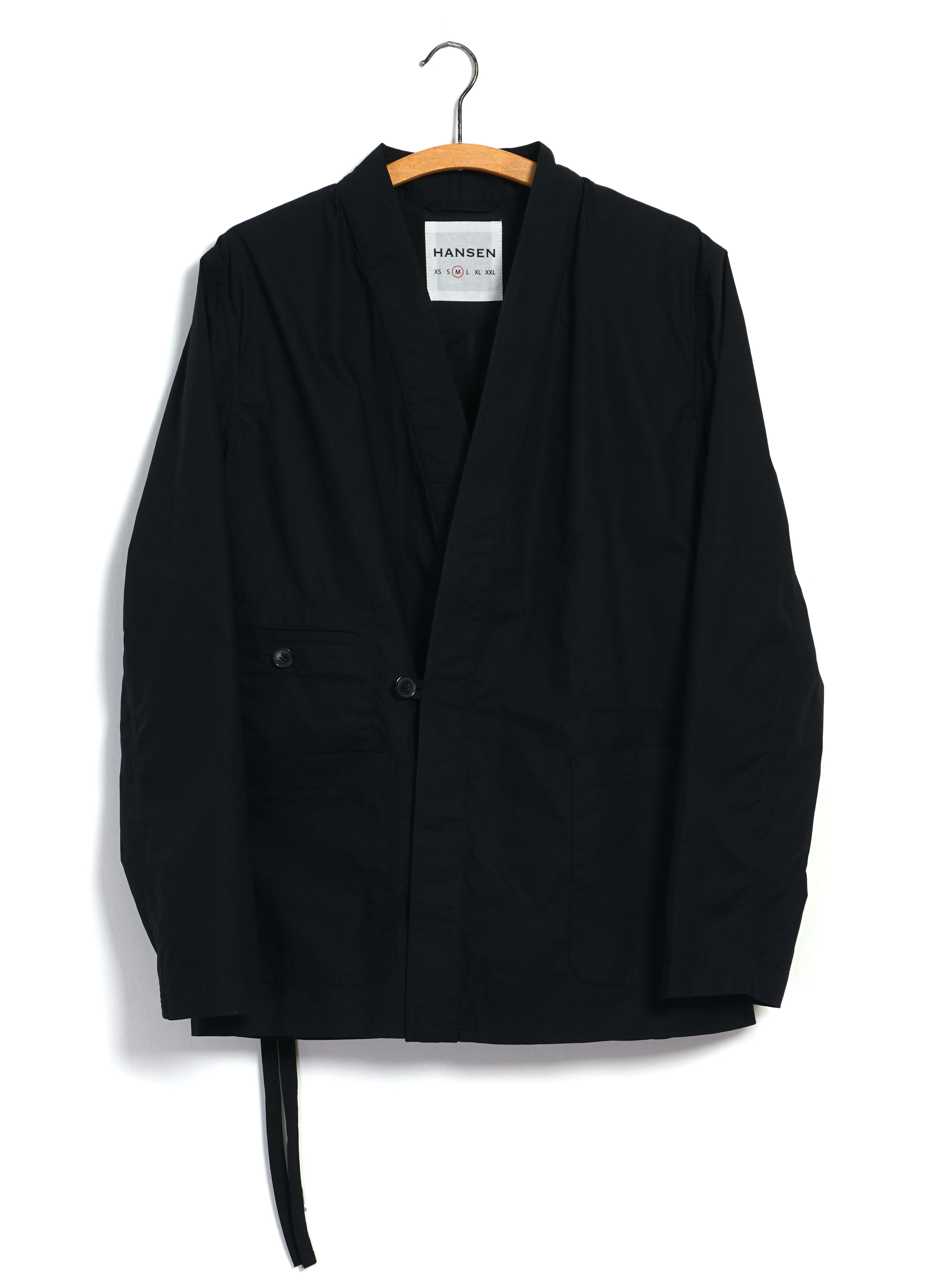 FOLKE 31-64-2 | Eastern Style jacket | Black Parachute
