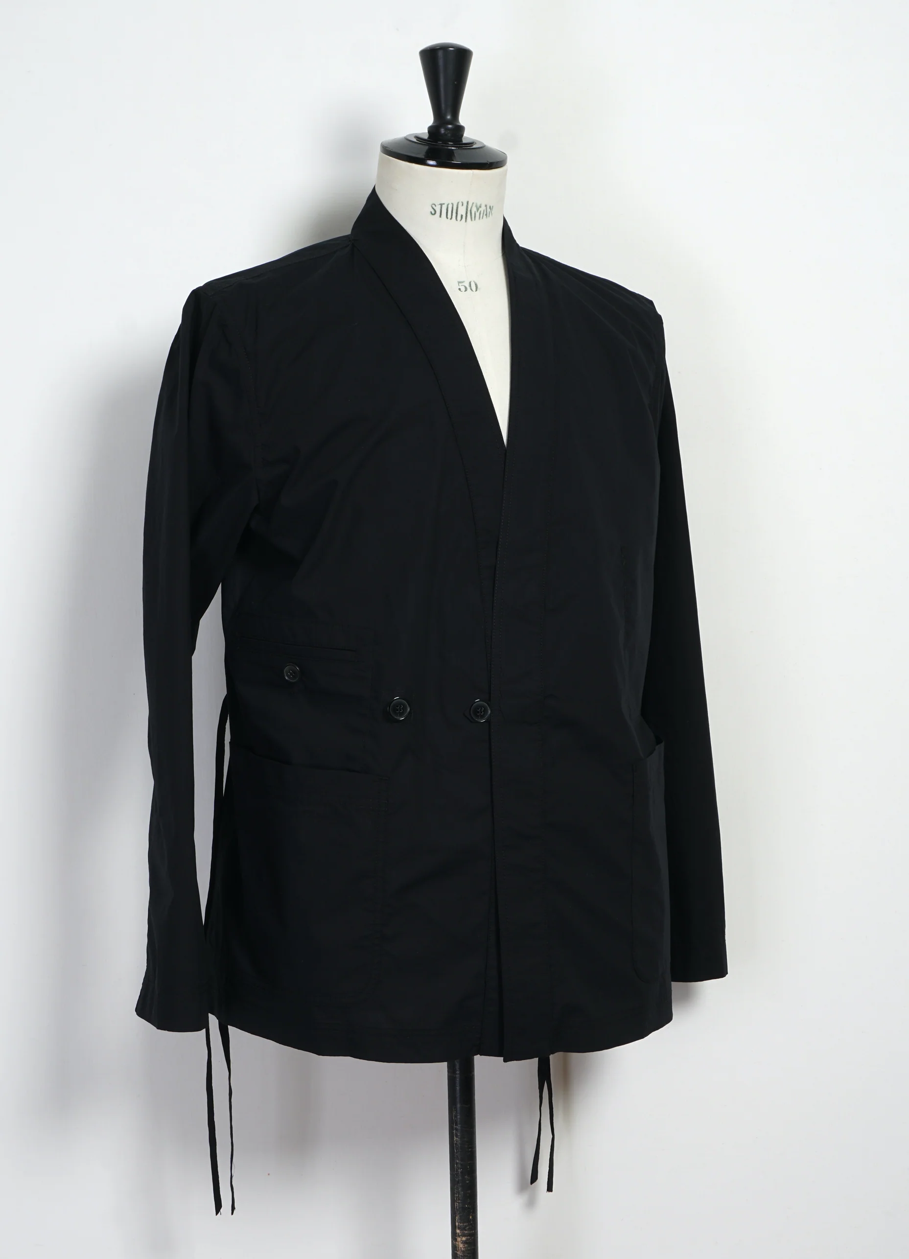 FOLKE 31-64-2 | Eastern Style jacket | Black Parachute - Image 4