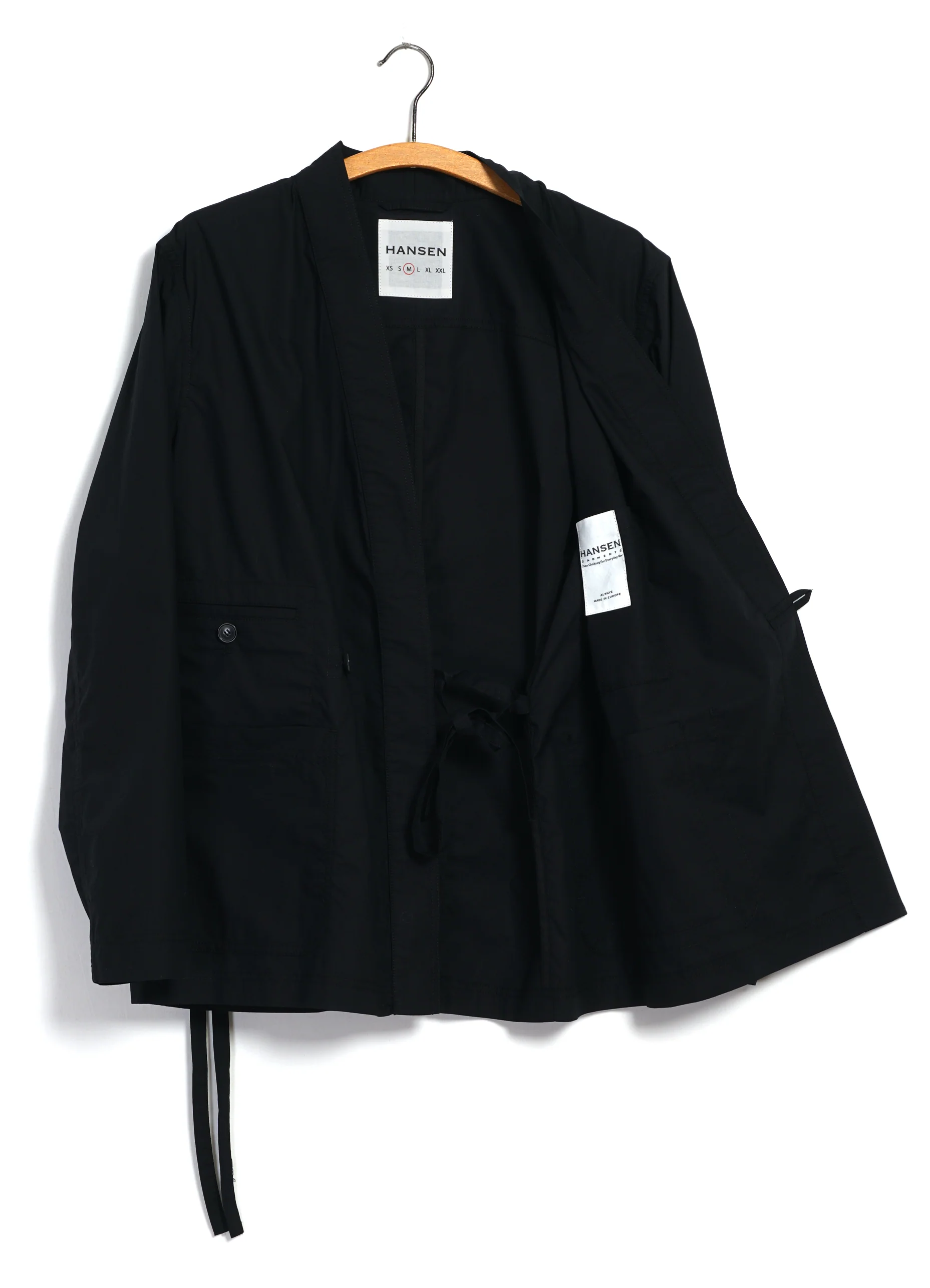 FOLKE 31-64-2 | Eastern Style jacket | Black Parachute - Image 5