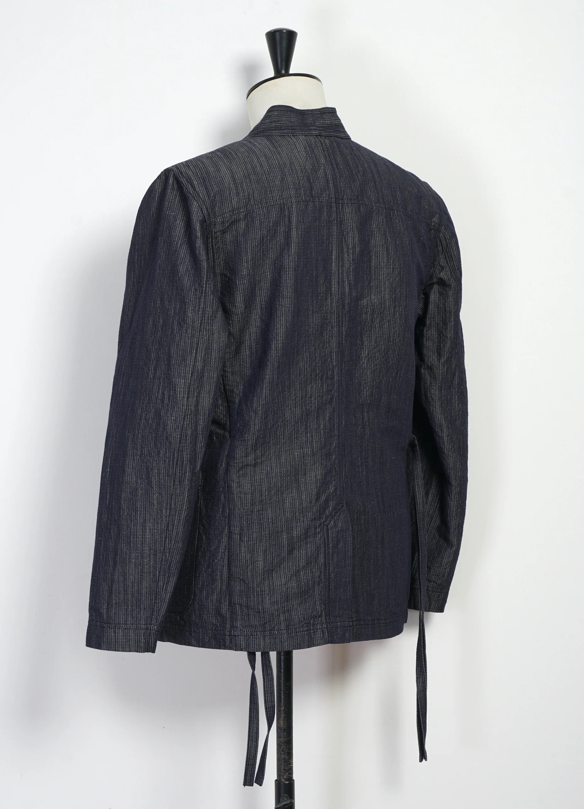 FOLKE 31-66-3 | Eastern Style Jacket | Navy Dobby - Image 3