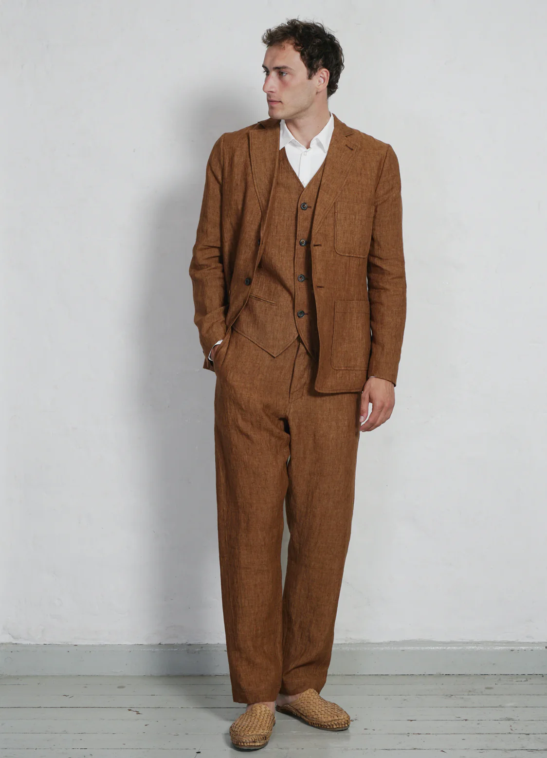 DANIEL | Classic Waistcoat | Dirt Road - Image 2