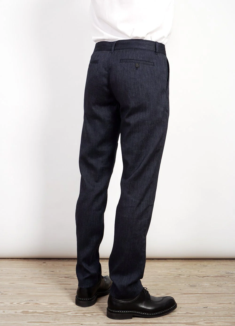 FRED | Regular Fit Trousers | Navy Melange - Image 4