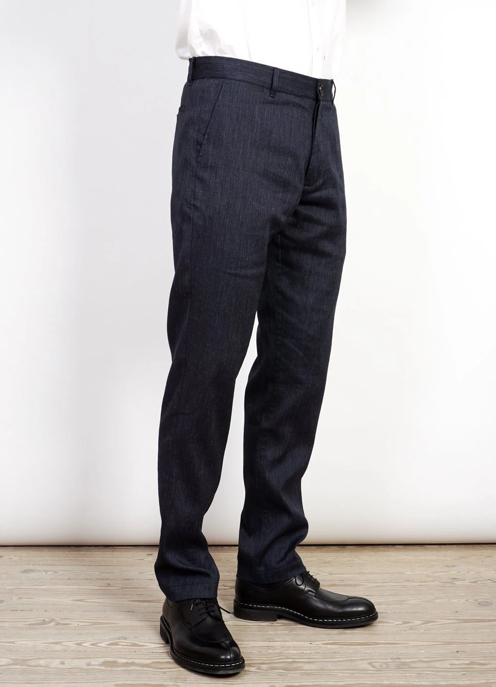 FRED | Regular Fit Trousers | Navy Melange - Image 5