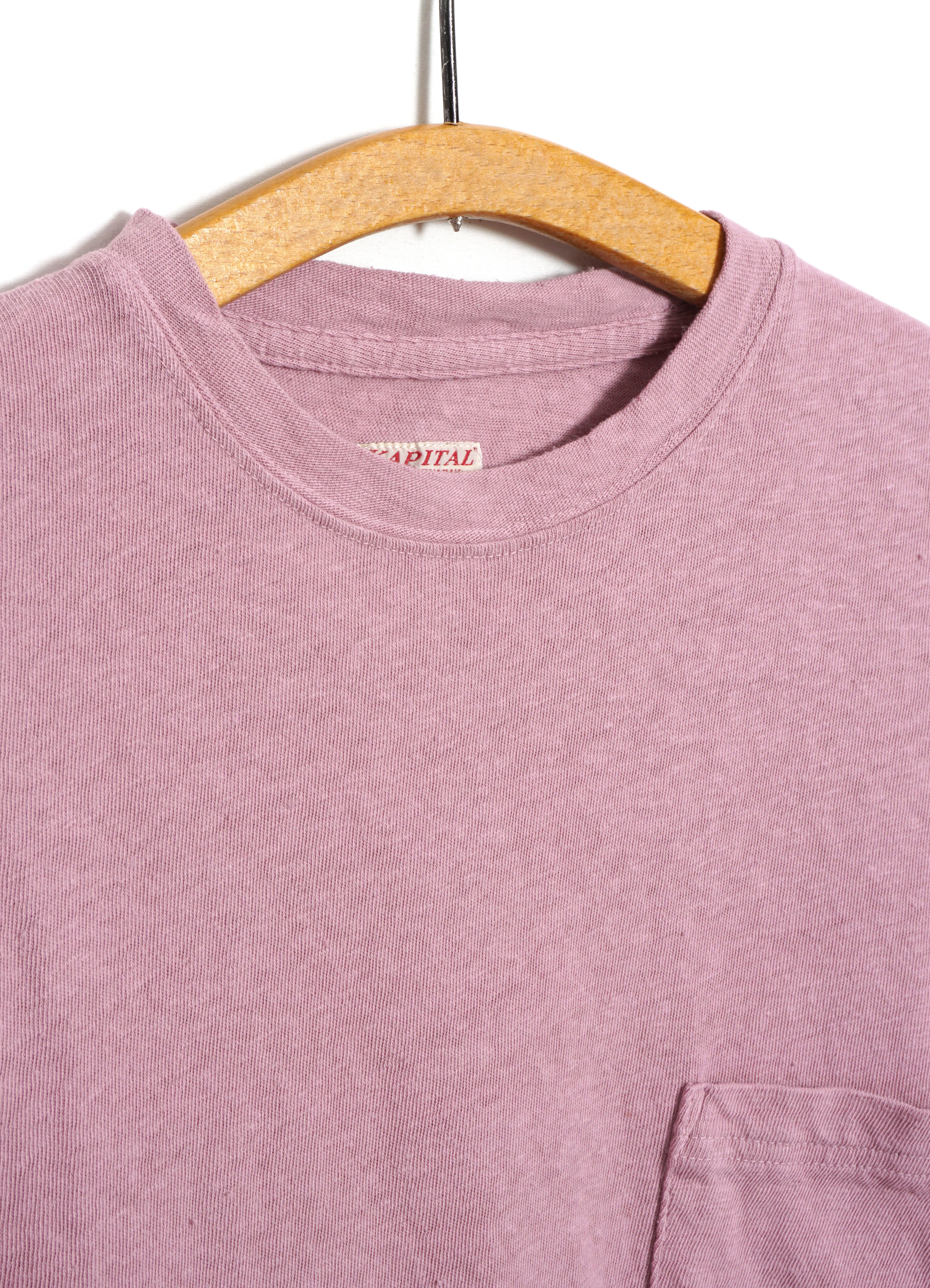 GAUZE JERSEY | Short Sleeve Pocket T | Pink - Image 2