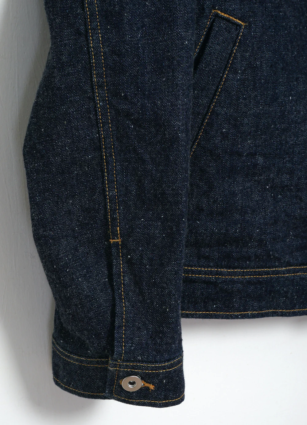 GENE 100-10-20-4 | 13oz Neppy Denim Jacket | Real Indigo - Image 6