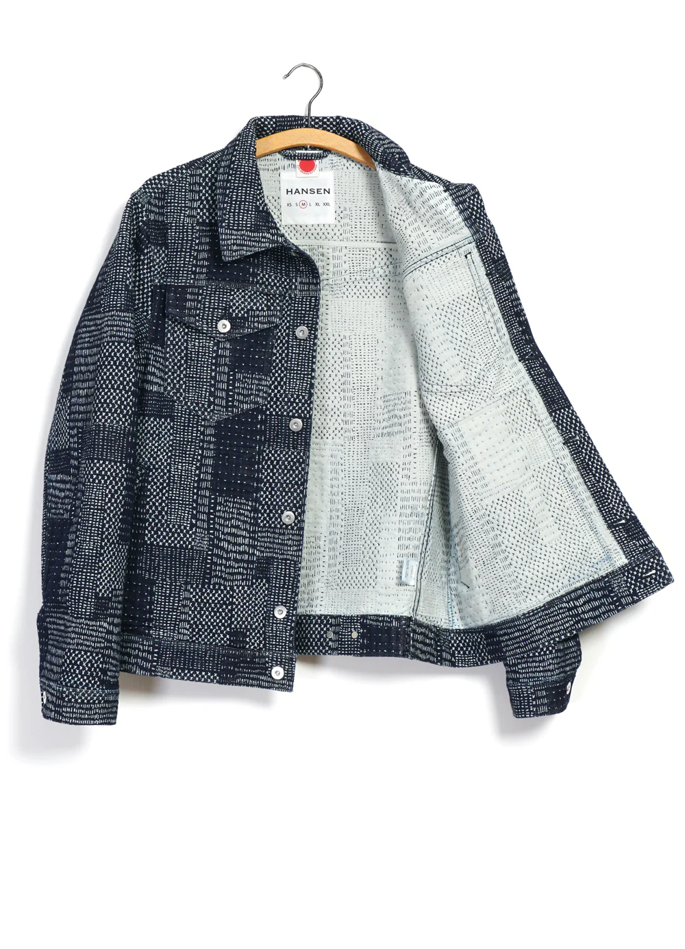 GENE 100-10-25-4 | Casual Workwear Jacket | Sashiko Indigo - Image 10