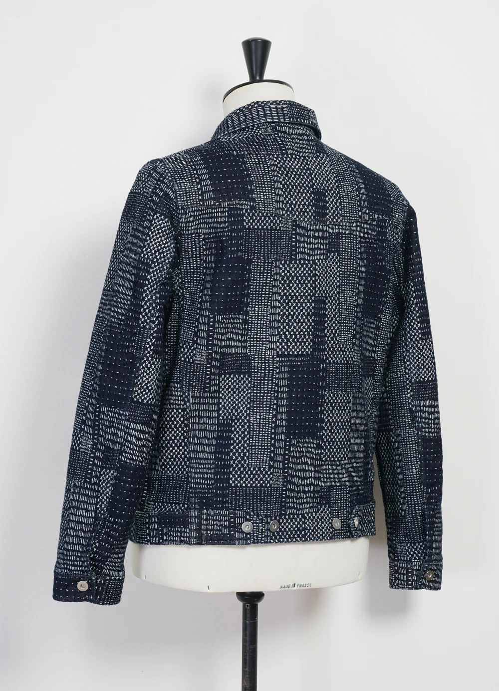 GENE 100-10-25-4 | Casual Workwear Jacket | Sashiko Indigo - Image 5