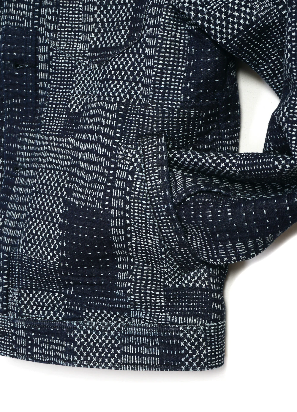 GENE 100-10-25-4 | Casual Workwear Jacket | Sashiko Indigo - Image 8