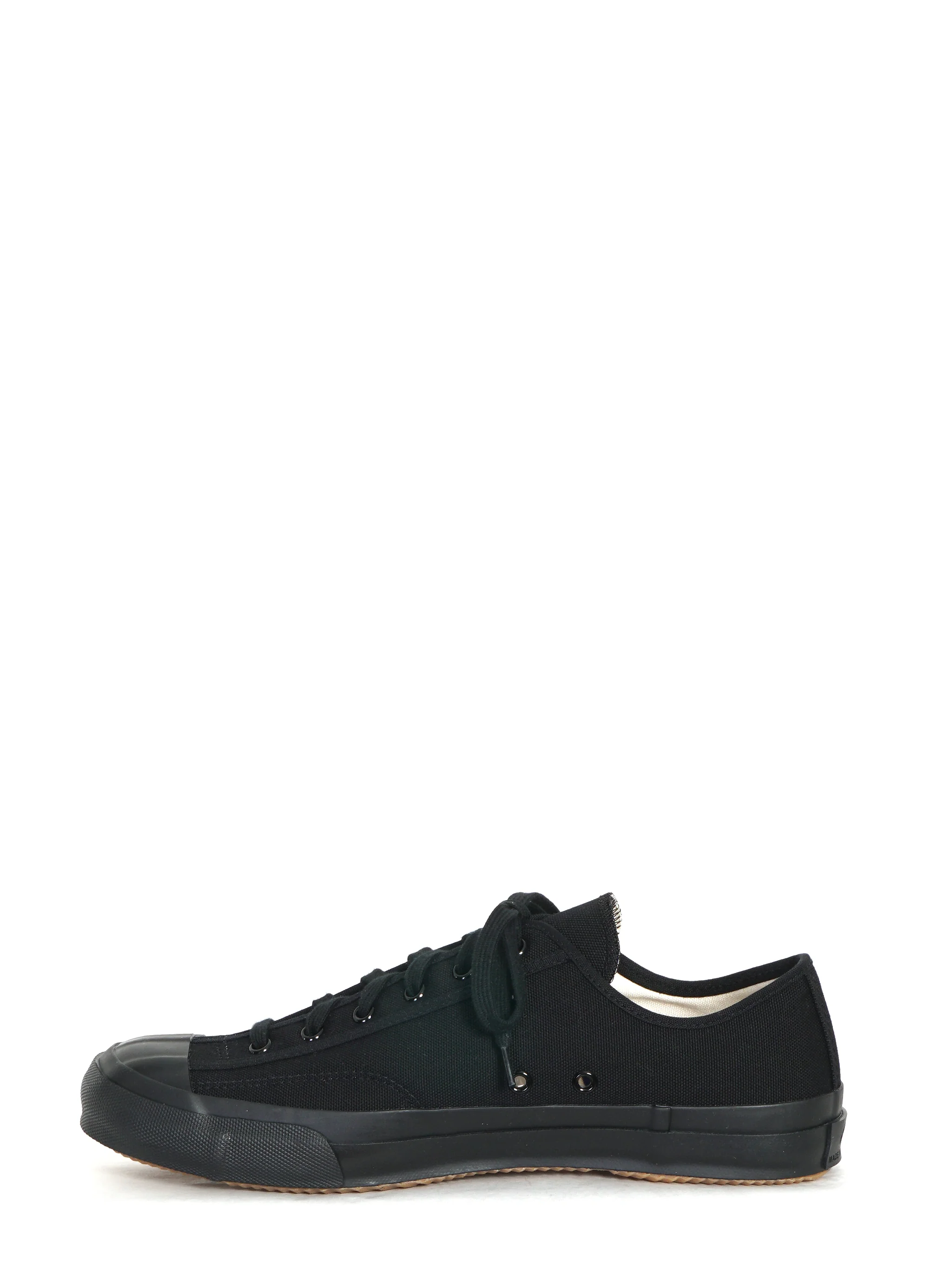GYM CLASSIC | Canvas Vulcanised Sole Sneaker | Black Mono - Image 3