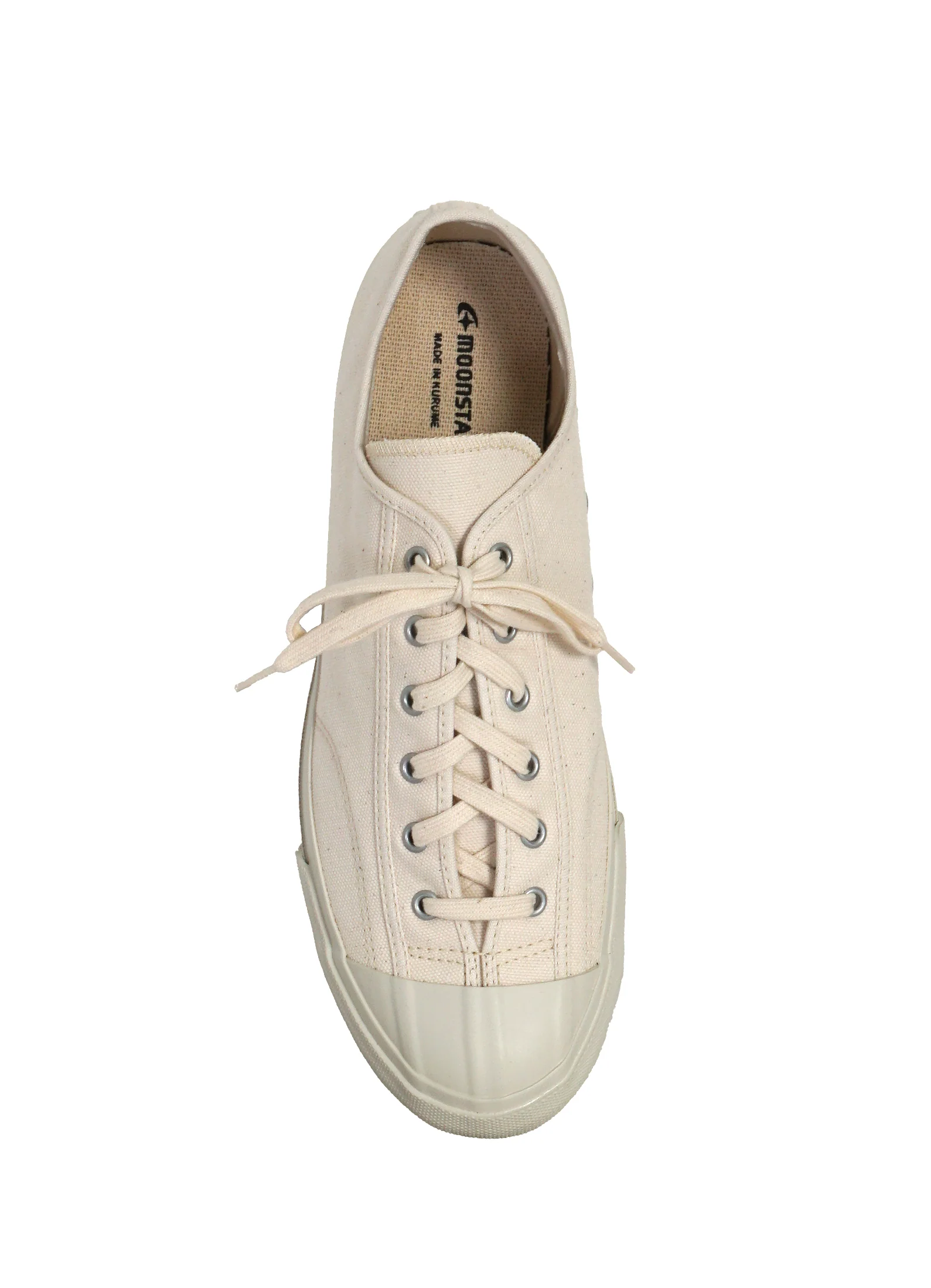 GYM CLASSIC | Canvas Vulcanised Sole Sneaker | White - Image 2