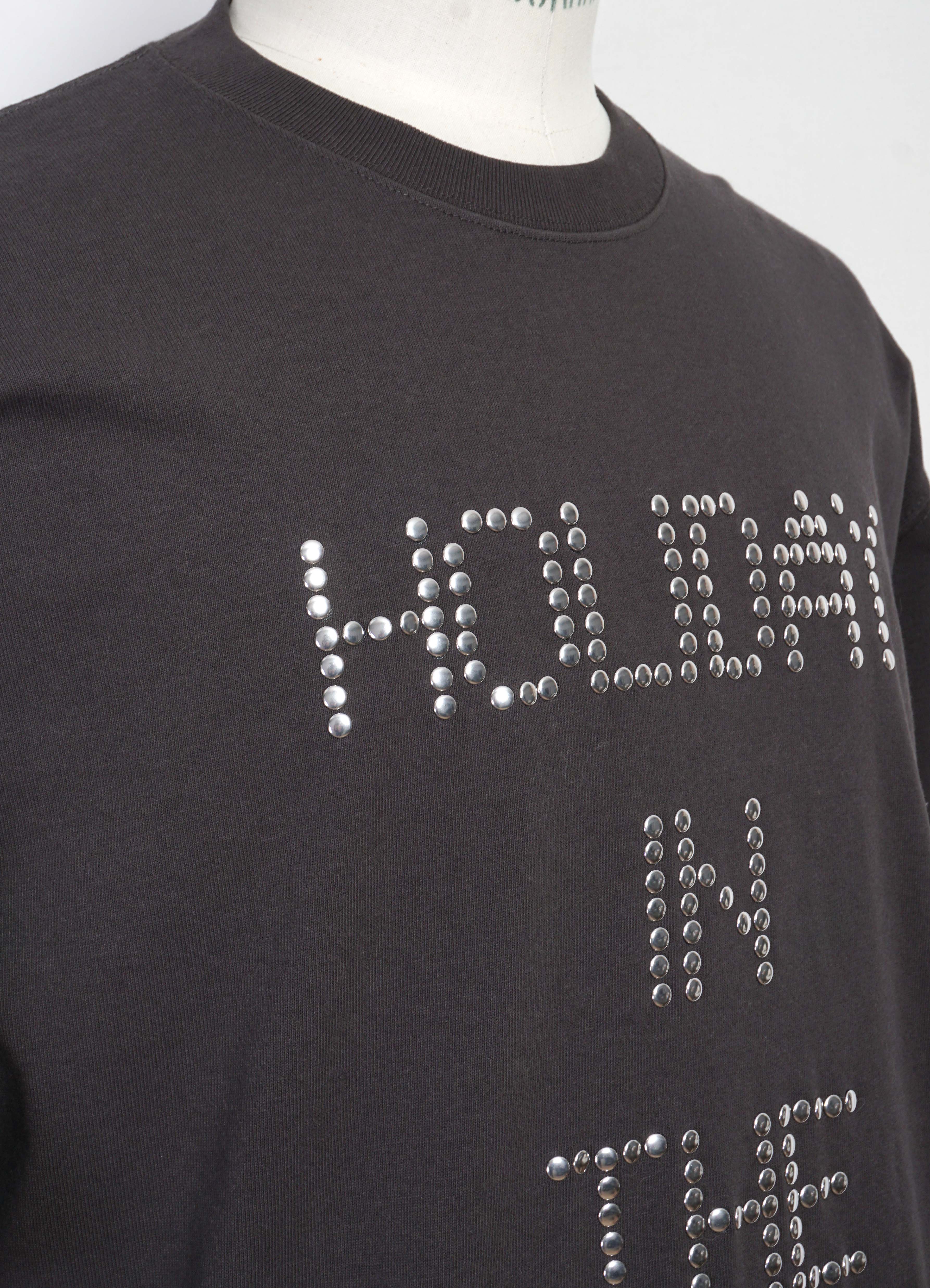 H.I.T.M | Rivet T-shirt | Black - Image 5