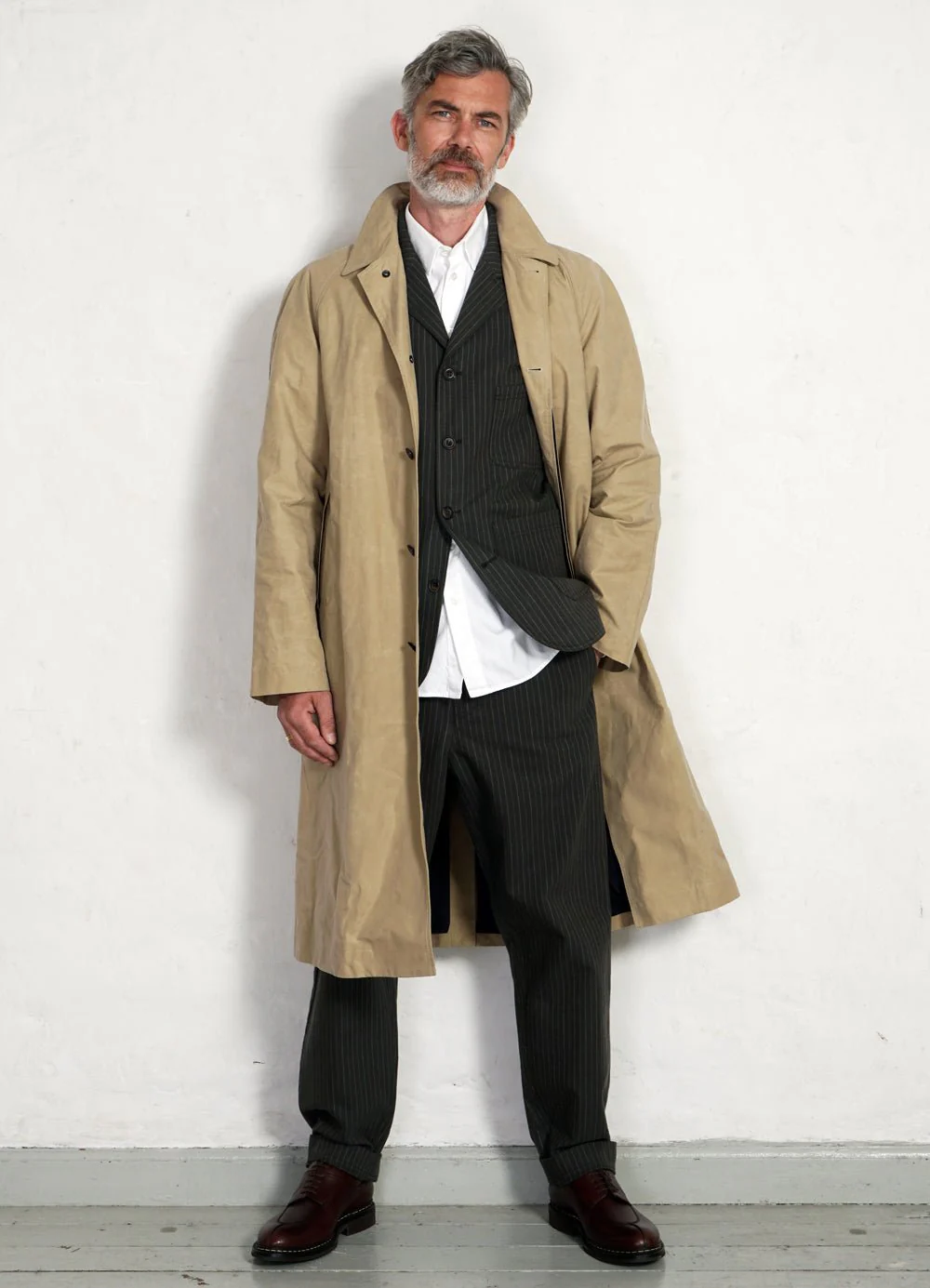 HAAKON | Hidden Button Down Shirt | White - Image 3