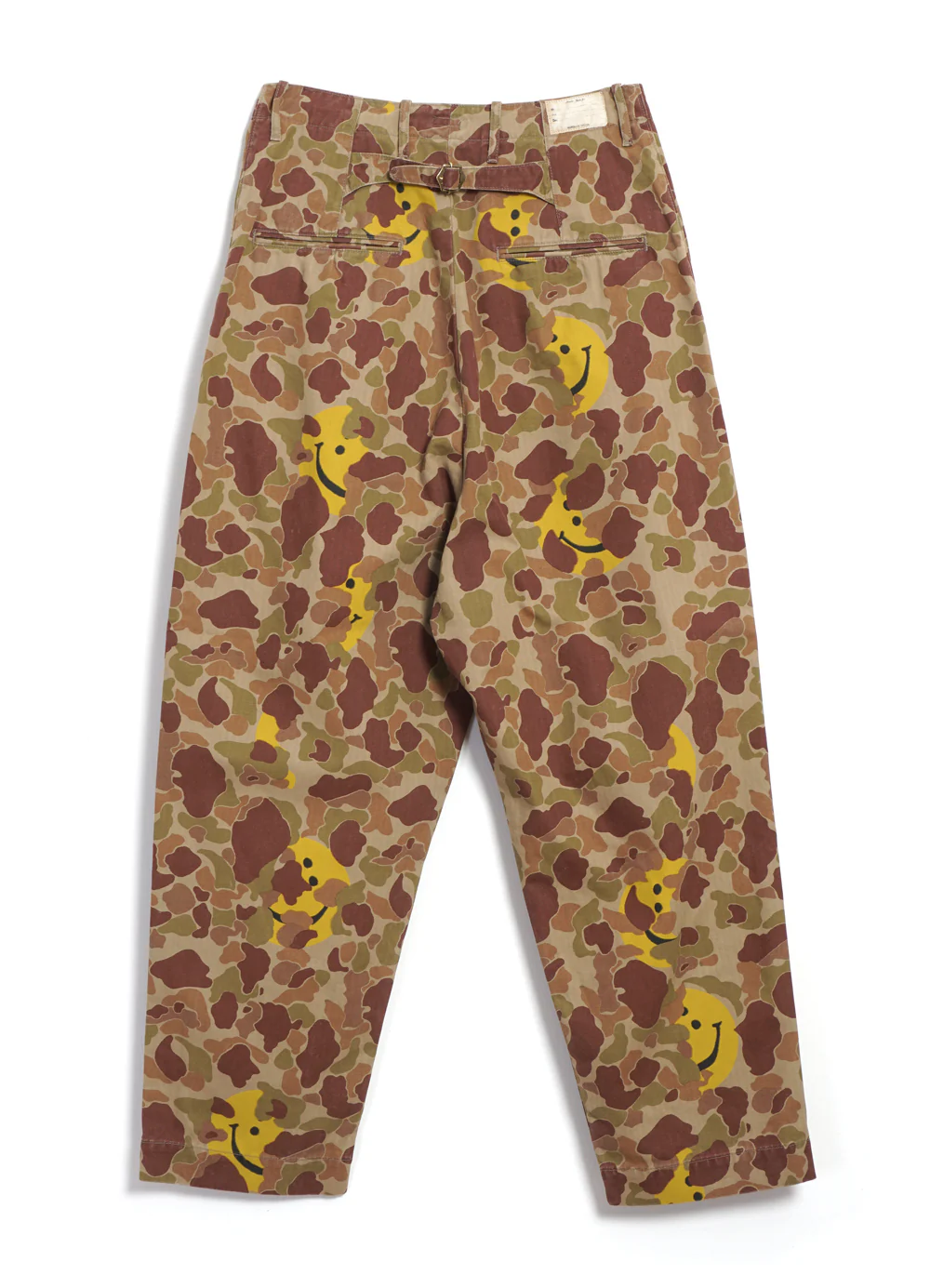 HAPPY PEEK-A-BOO | Herringbone Camo Neem Pants | Beige/Khaki - Image 2