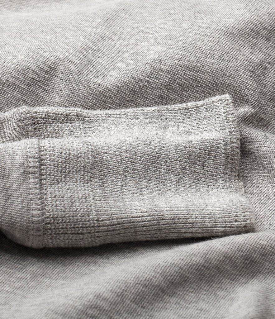 HENLEY | Organic Long Sleeve T-Shirt | Grey Melange - Image 3