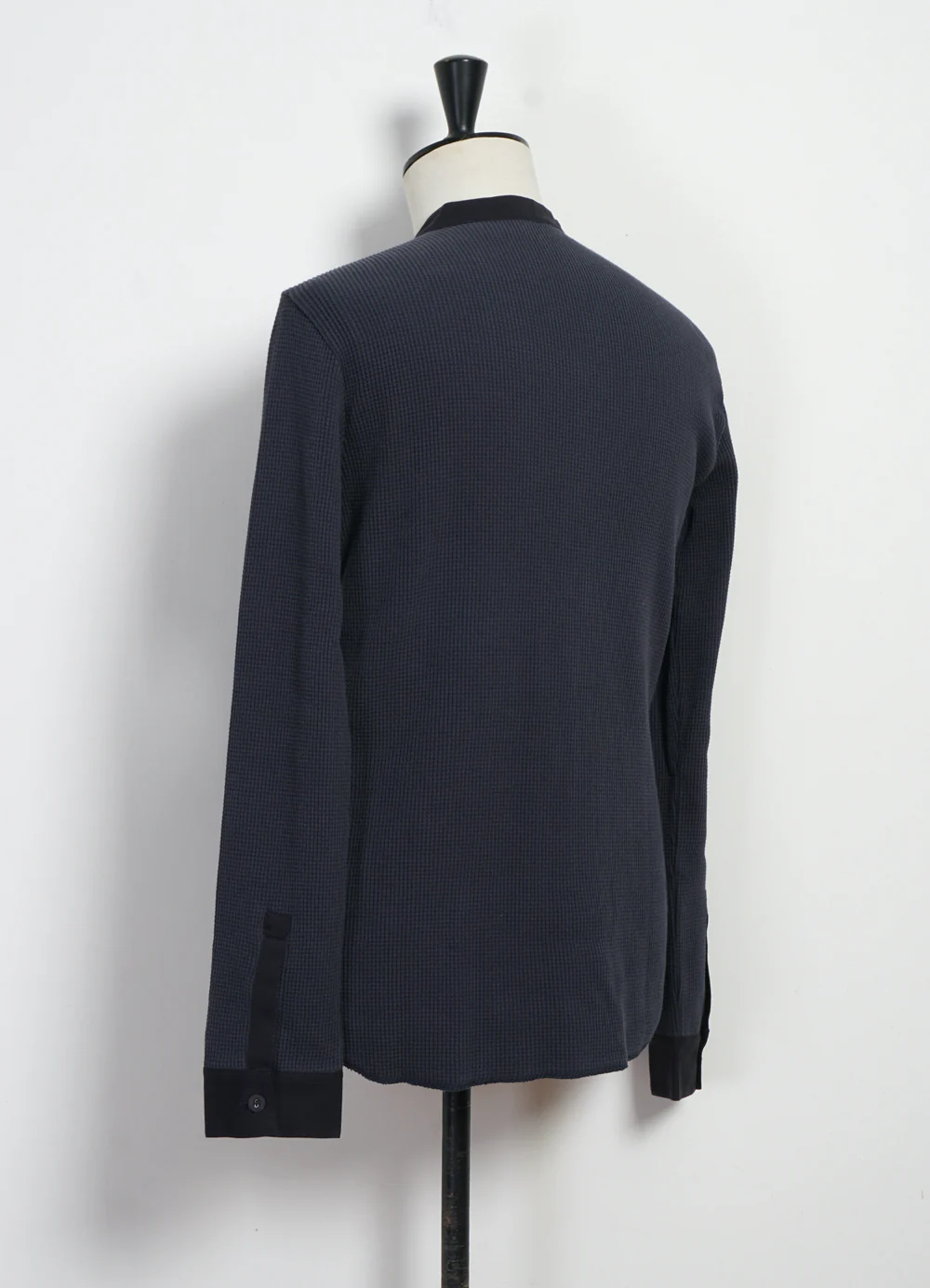 HERMANN 30-114-3 | Long Sleeve Henley | Blue Grey - Image 4