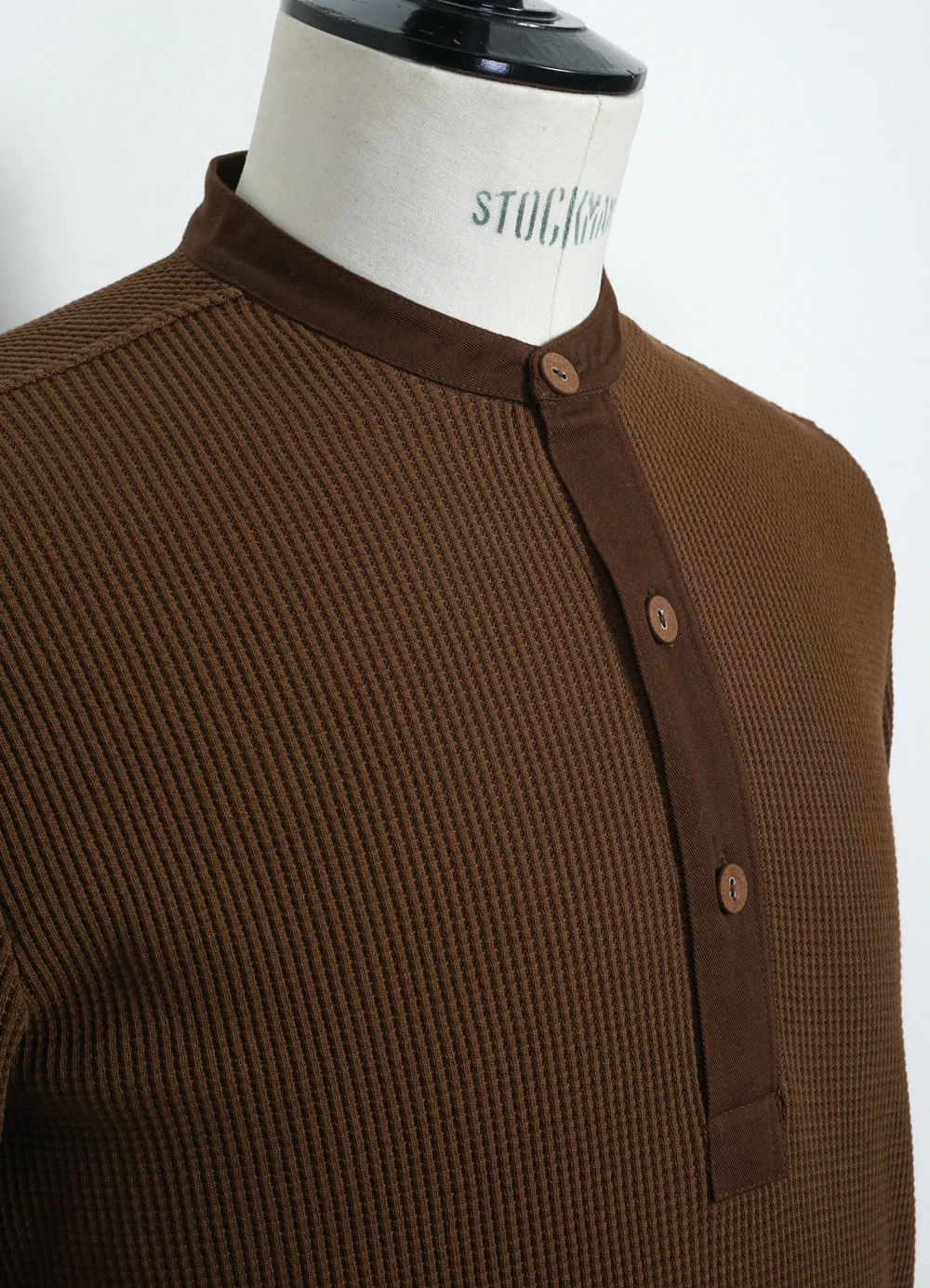 HERMANN 28-114-9 | Long Sleeve Henley | Nut - Image 4