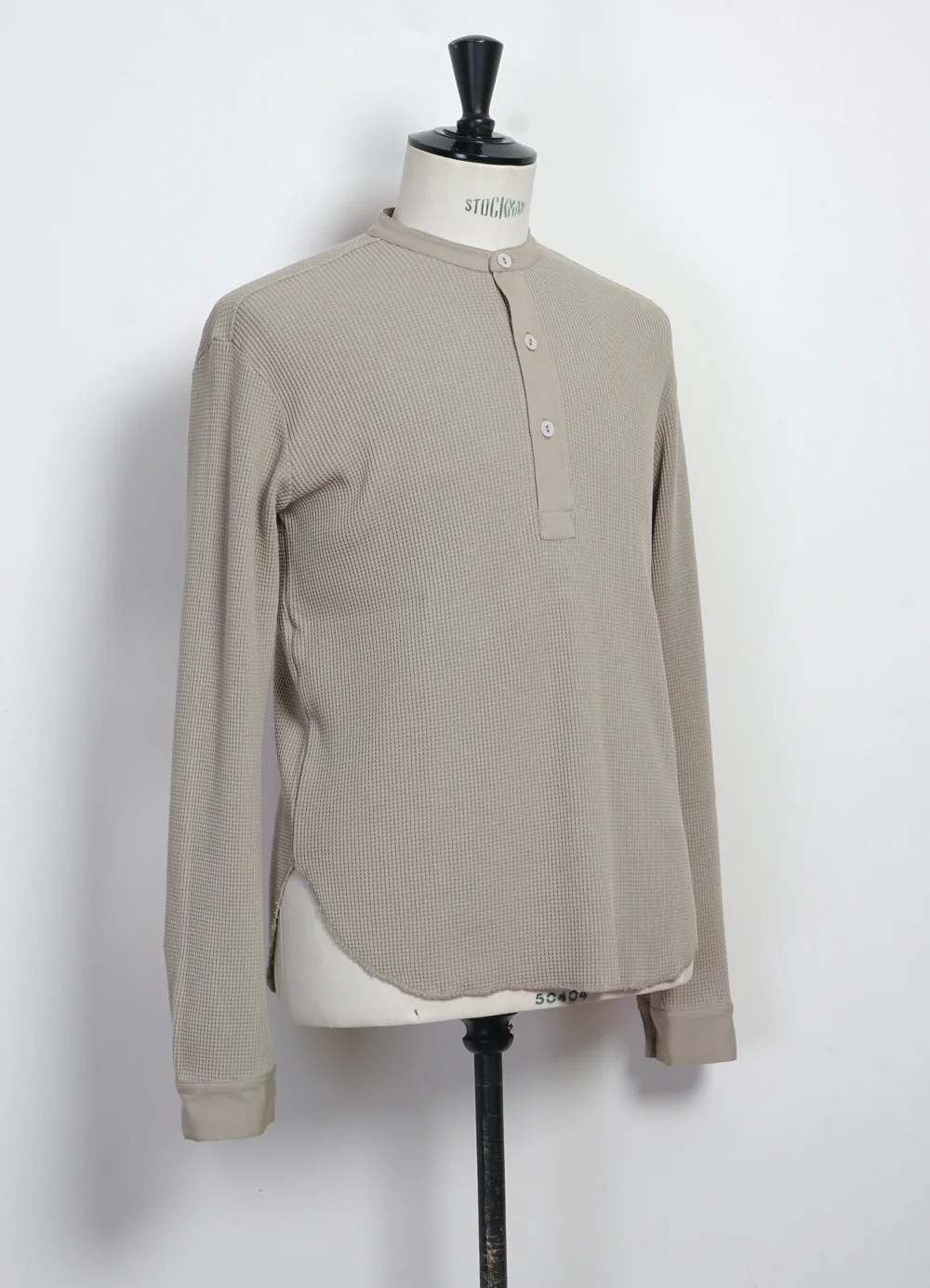 HERMANN 28-114-7 | Long Sleeve Henley | Sand - Image 3