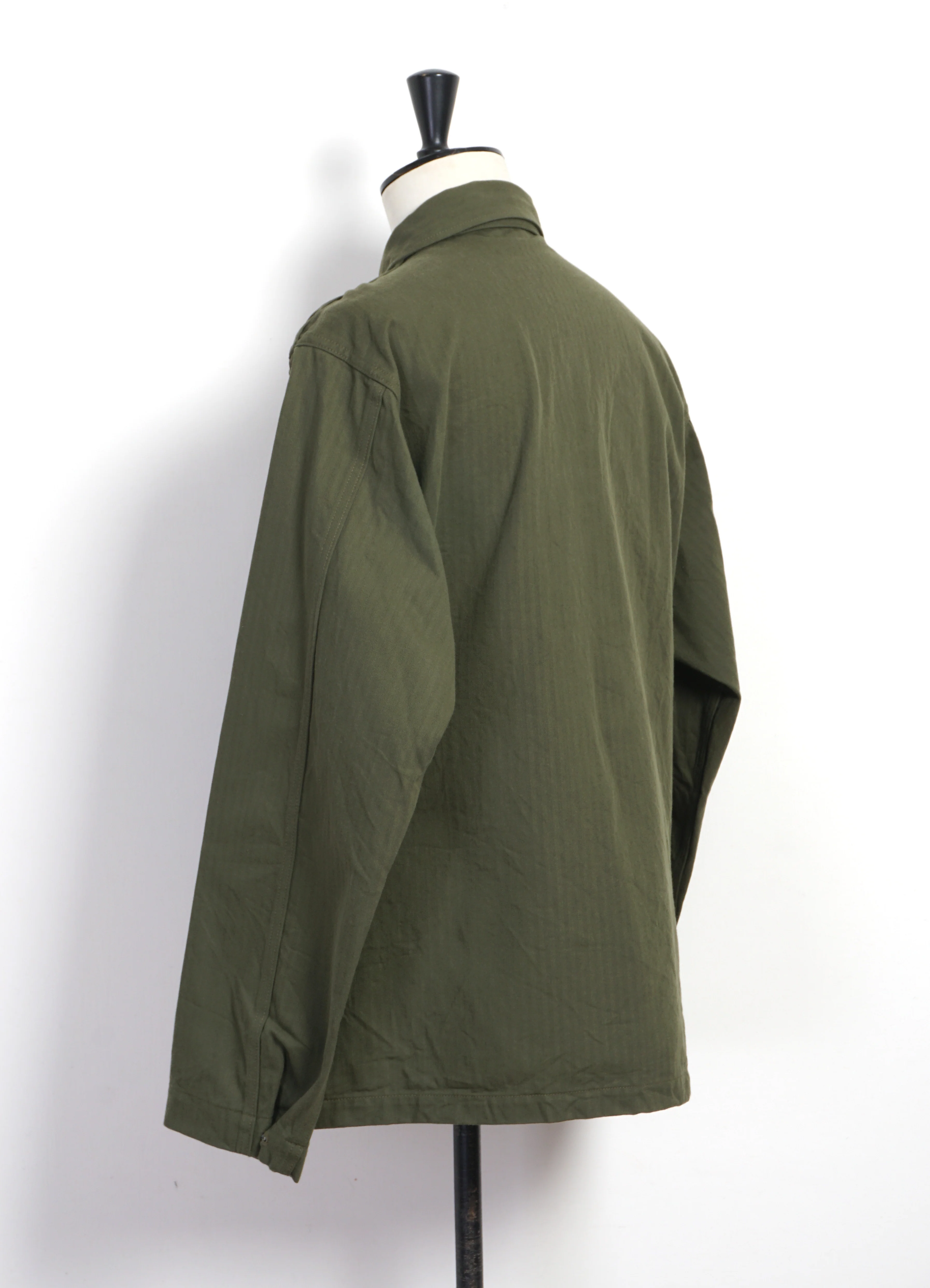 HERRINGBONE TWILL JACKET | Olive - Image 3
