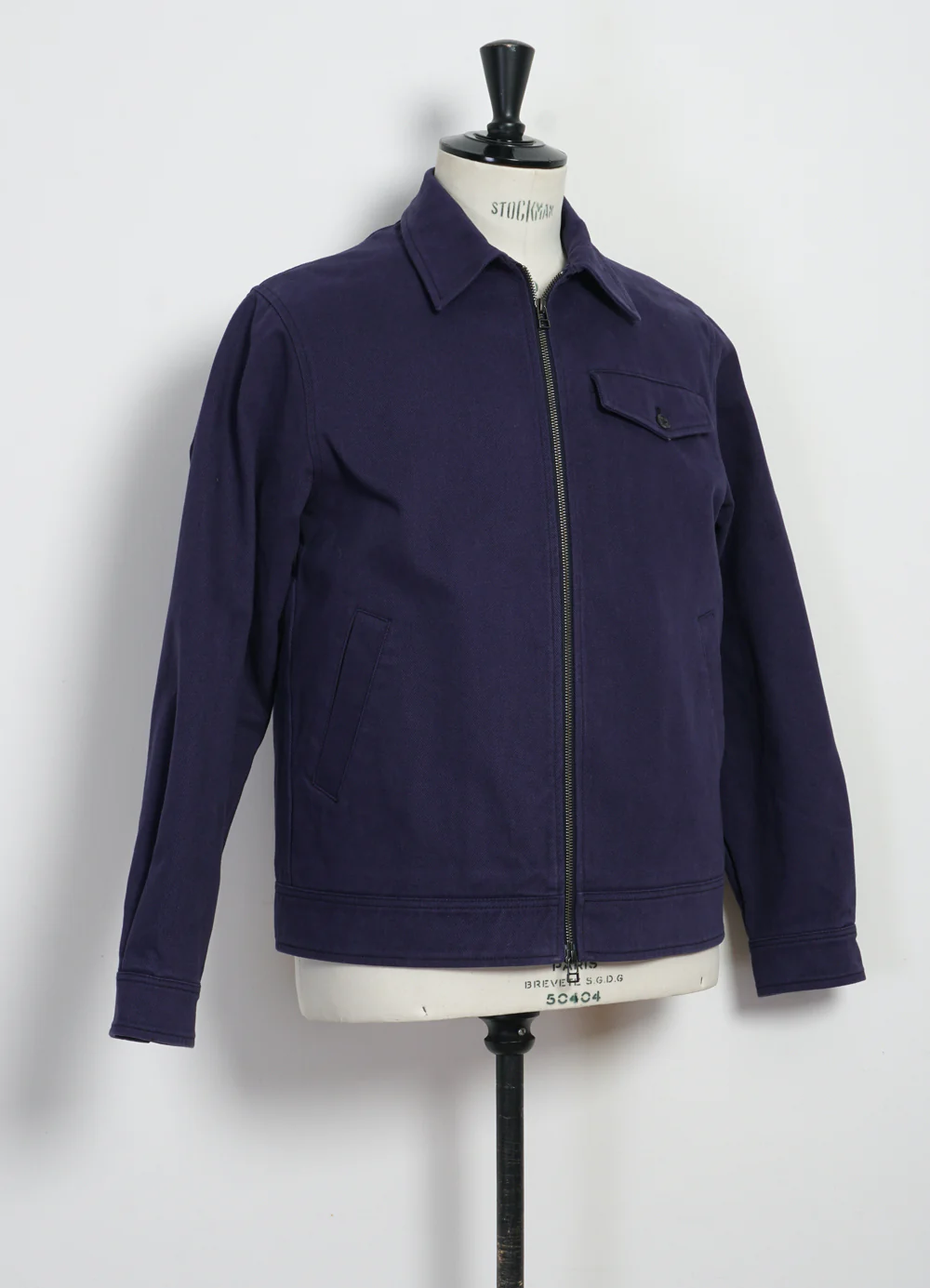 JARLE | Casual Zipper Jacket | French Blue - Image 3