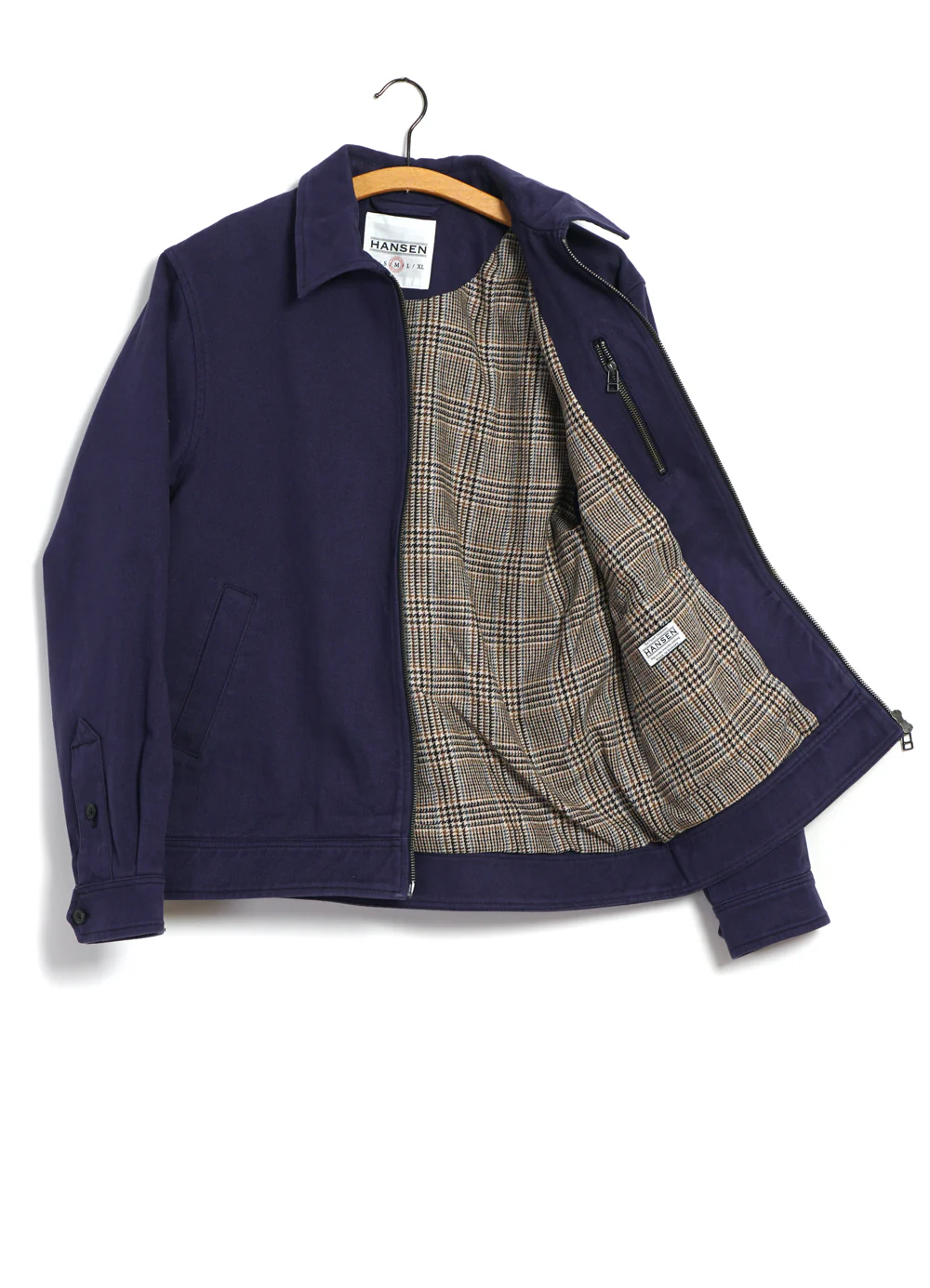 JARLE | Casual Zipper Jacket | French Blue - Image 6