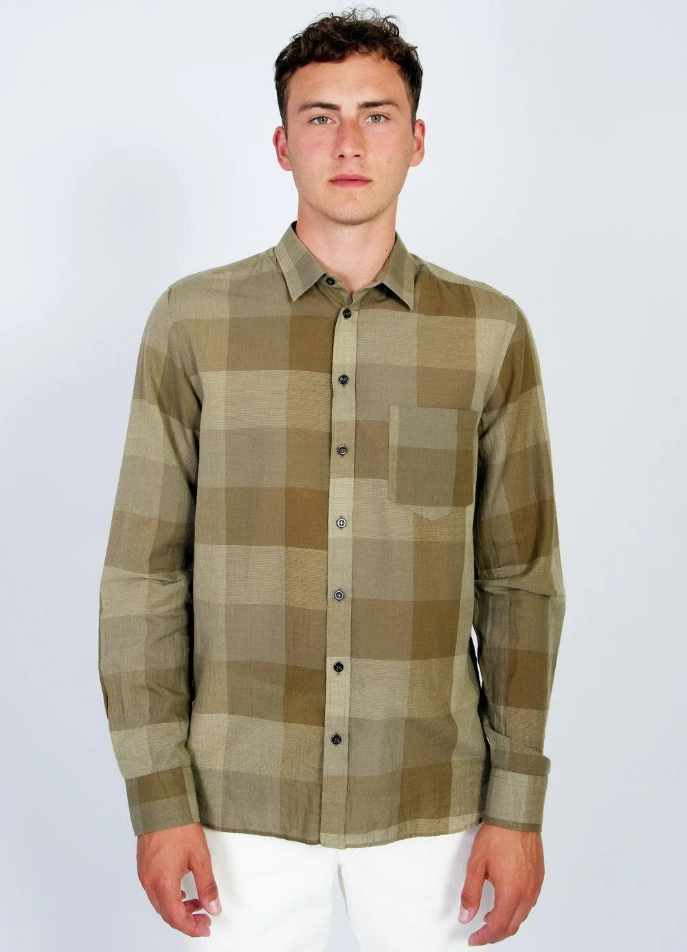 JESPER | Casual Chequered Shirt | Olivetree - Image 2