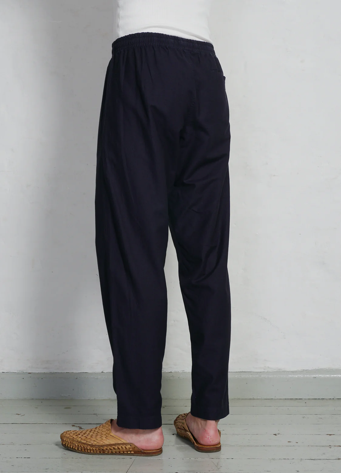 JIM | Casual Drawstring Trousers | Blue - Image 4
