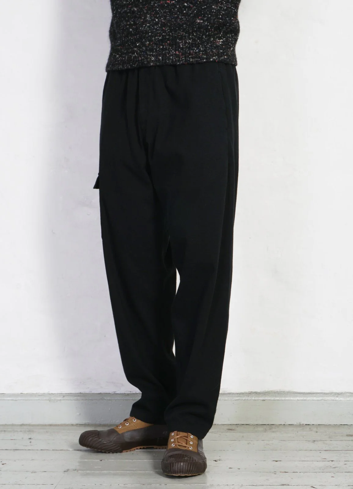 JIMMY | Casual Cargo Drawstring Pants | Black - Image 2