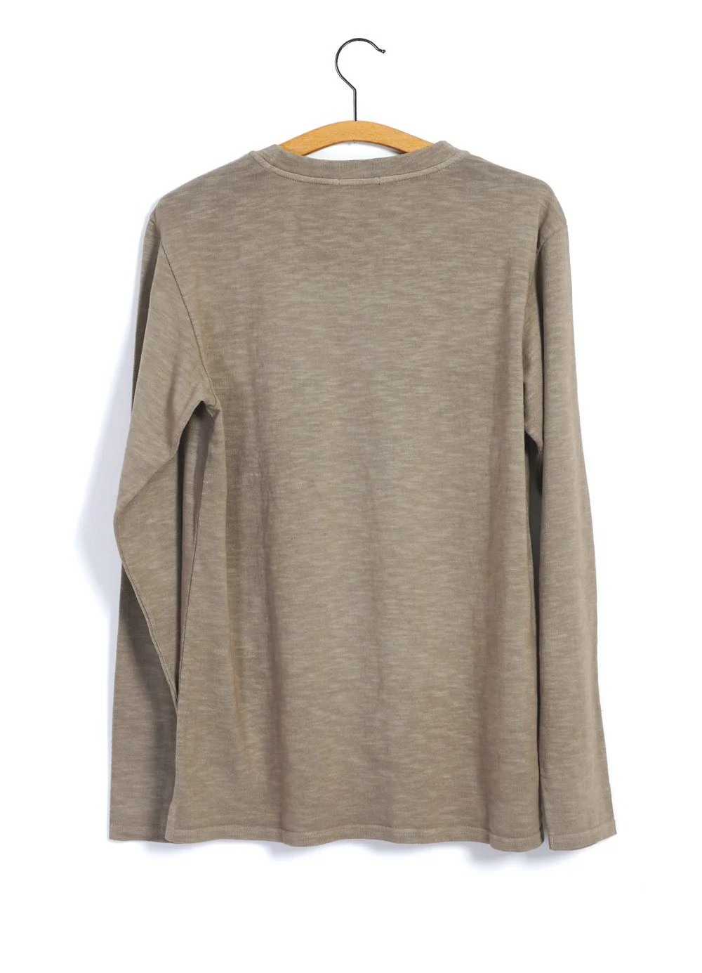 JONES | Long Sleeve Crew Neck Pocket T | Clay - Image 4