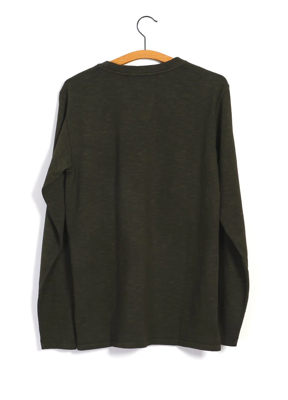 JONES | Long Sleeve Crew Neck Pocket T | Seaweed - Image 4