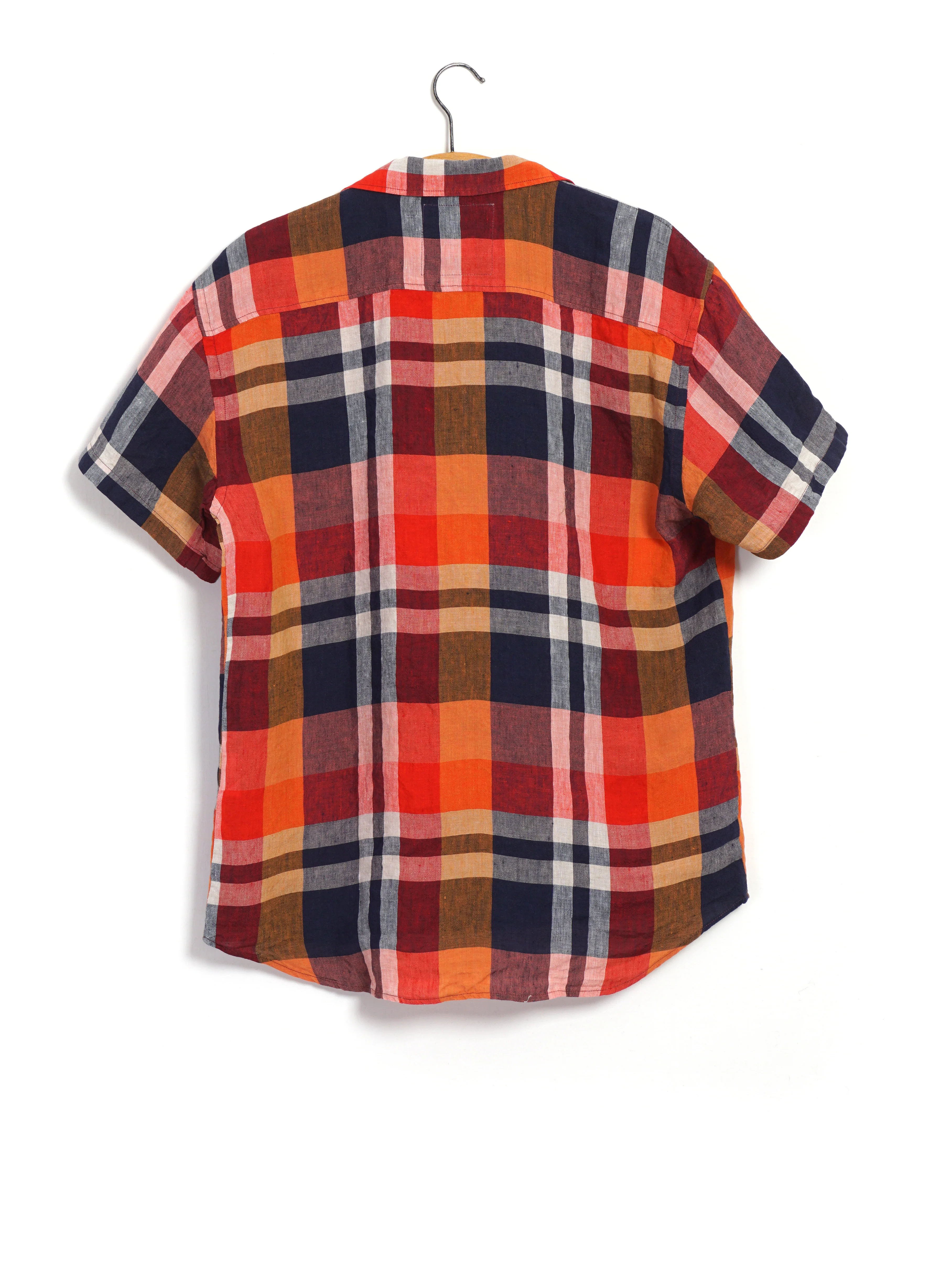 JONNY | Short Sleeve Shirt | Big Red Checks - Image 2