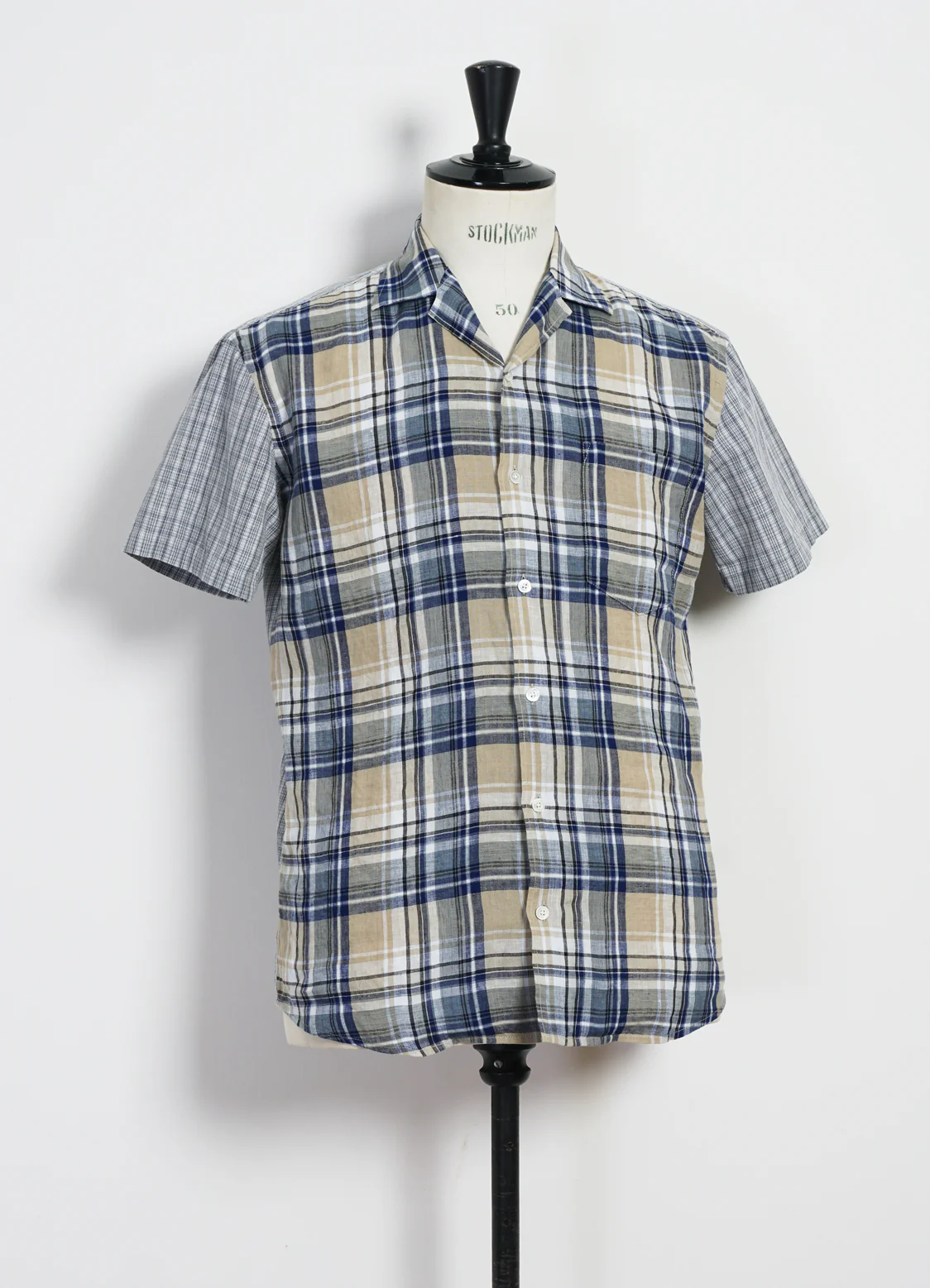 JONNY | Short Sleeve Shirt | Blue Checks - Image 4