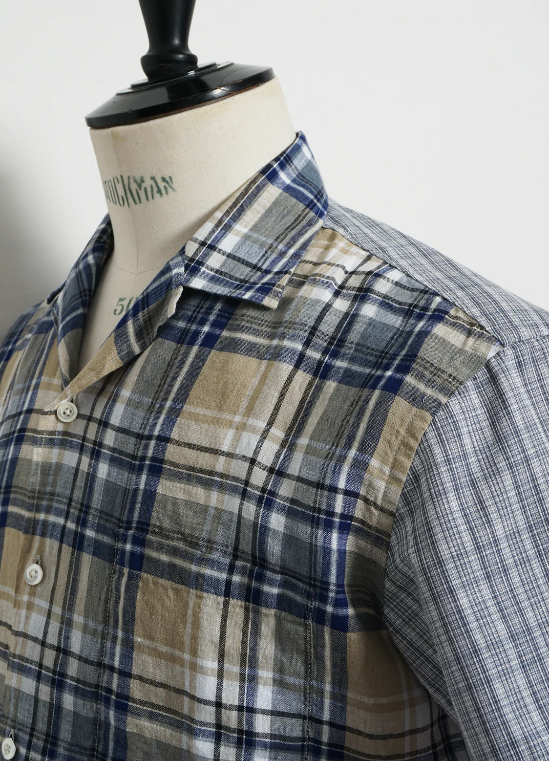 JONNY | Short Sleeve Shirt | Blue Checks - Image 5
